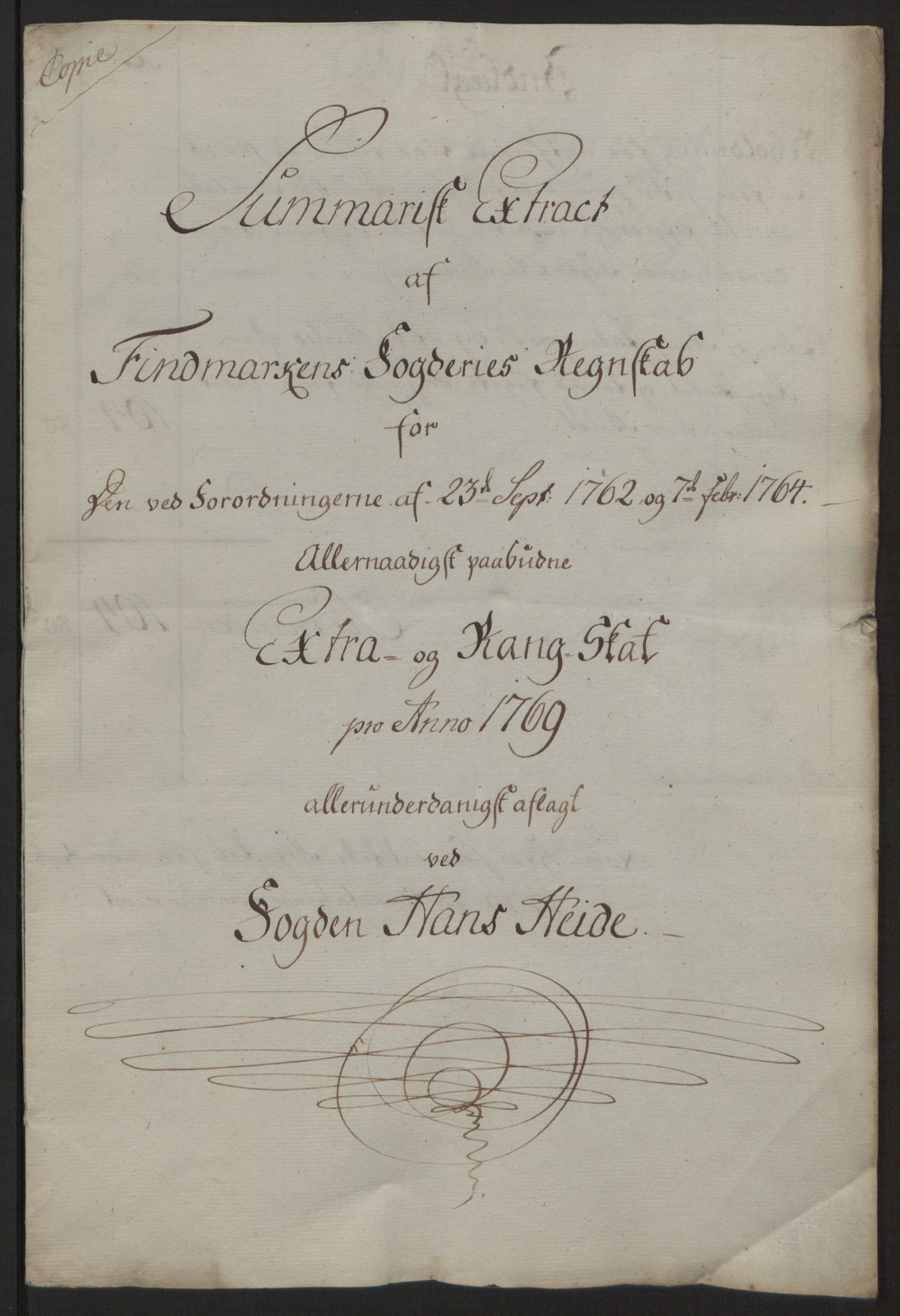 Rentekammeret inntil 1814, Reviderte regnskaper, Fogderegnskap, AV/RA-EA-4092/R69/L4910: Ekstraskatten  Finnmark/Vardøhus, 1762-1772, p. 330