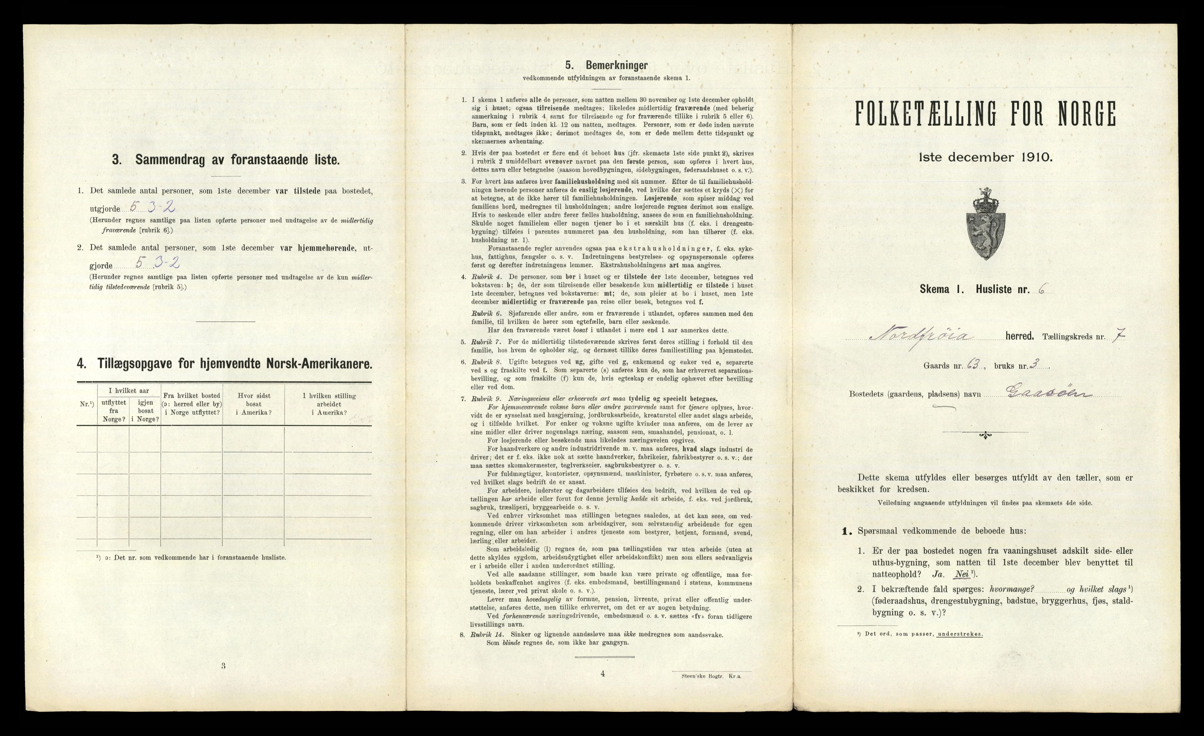 RA, 1910 census for Nord-Frøya, 1910, p. 712