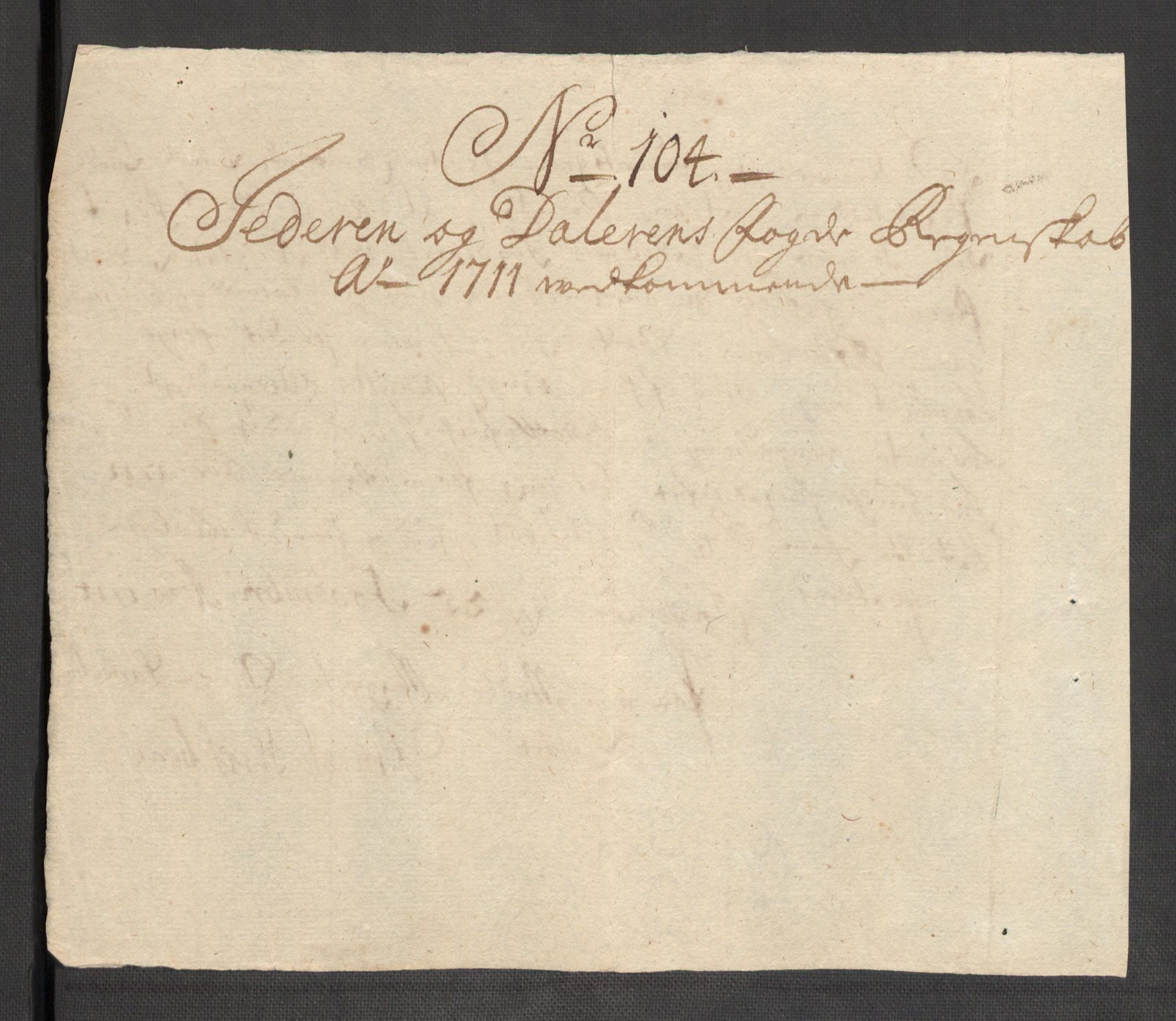 Rentekammeret inntil 1814, Reviderte regnskaper, Fogderegnskap, AV/RA-EA-4092/R46/L2735: Fogderegnskap Jæren og Dalane, 1711, p. 169