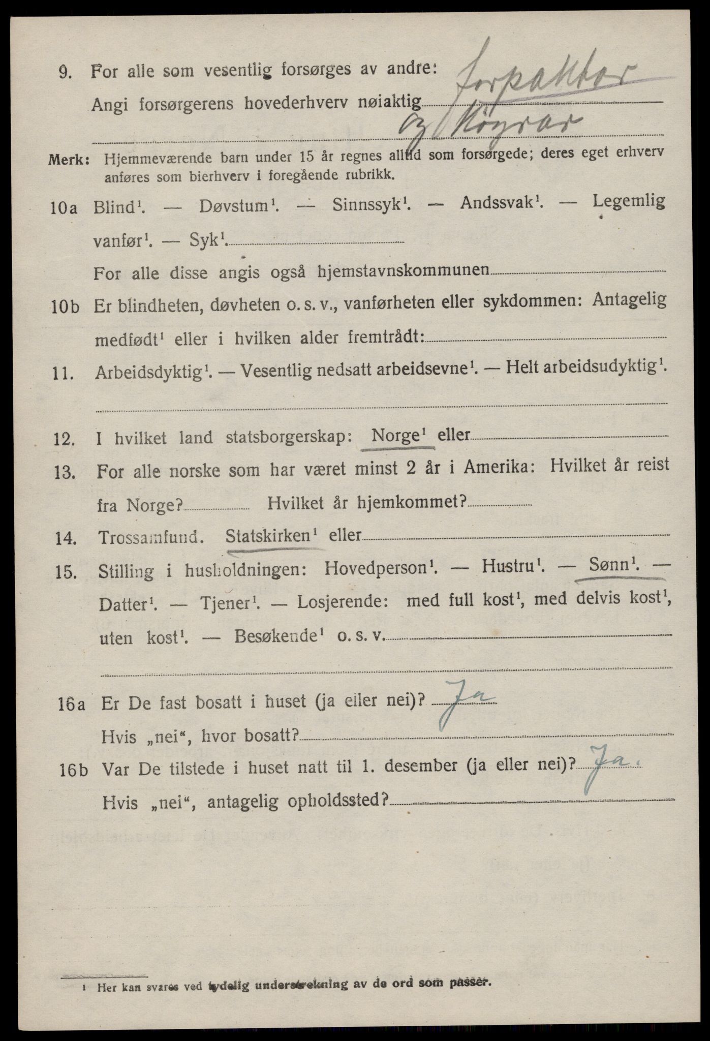SAKO, 1920 census for Vinje, 1920, p. 1632