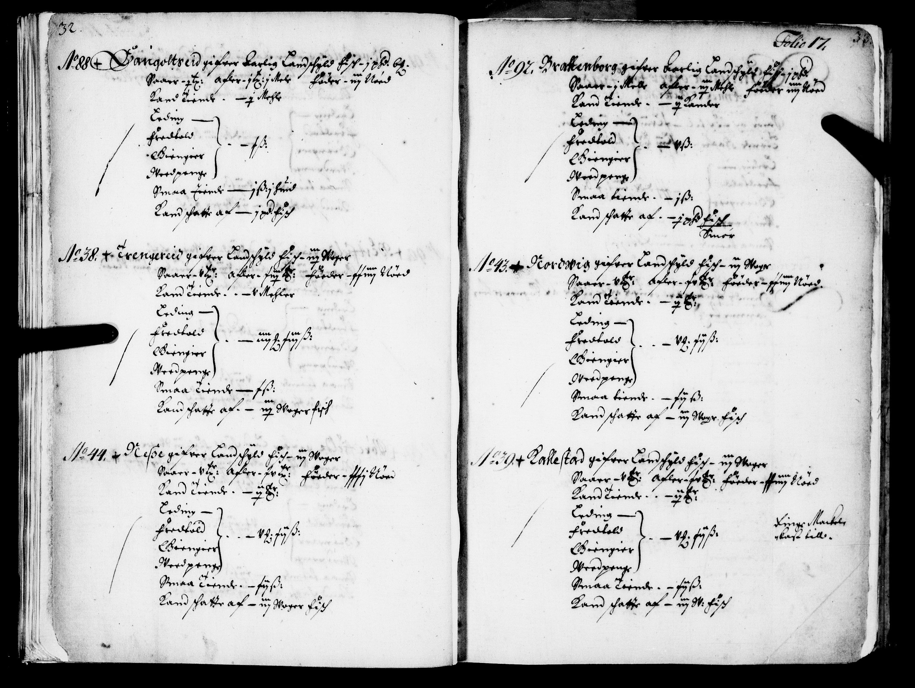 Rentekammeret inntil 1814, Realistisk ordnet avdeling, AV/RA-EA-4070/N/Nb/Nba/L0039: Nordhordland fogderi, 1667, p. 16b-17a