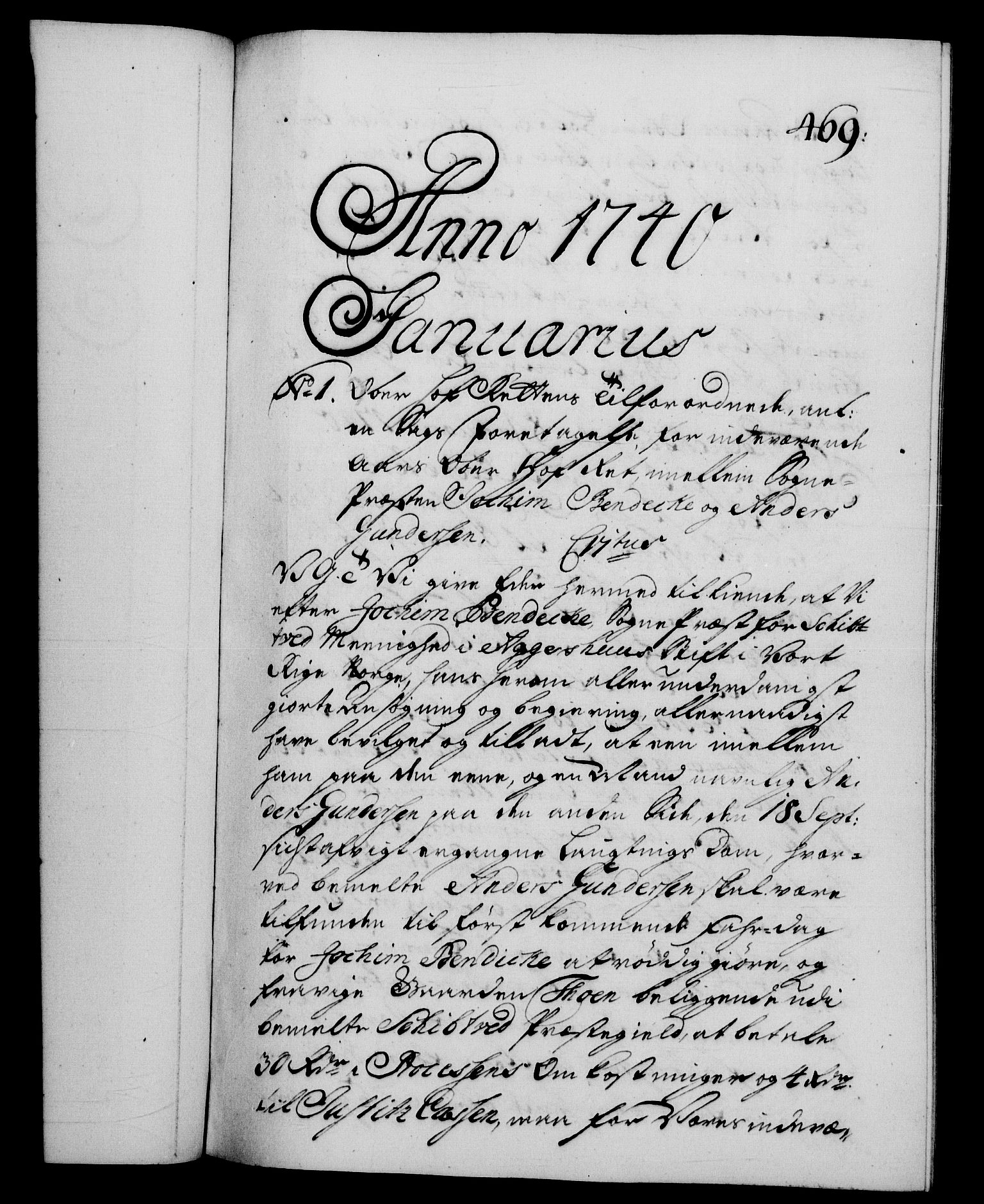 Danske Kanselli 1572-1799, RA/EA-3023/F/Fc/Fca/Fcab/L0028: Norske tegnelser, 1738-1740, p. 469a