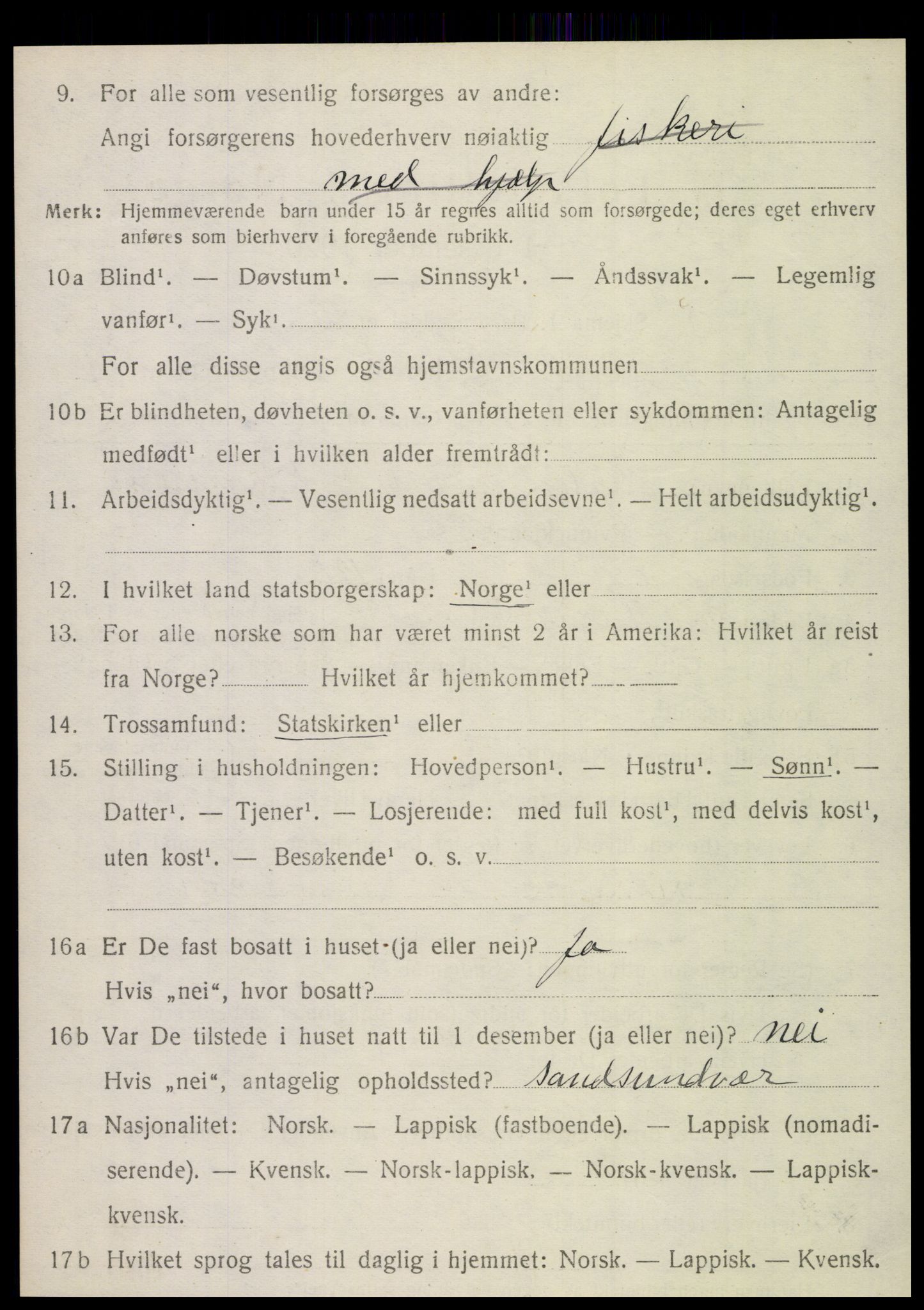 SAT, 1920 census for Herøy, 1920, p. 5545