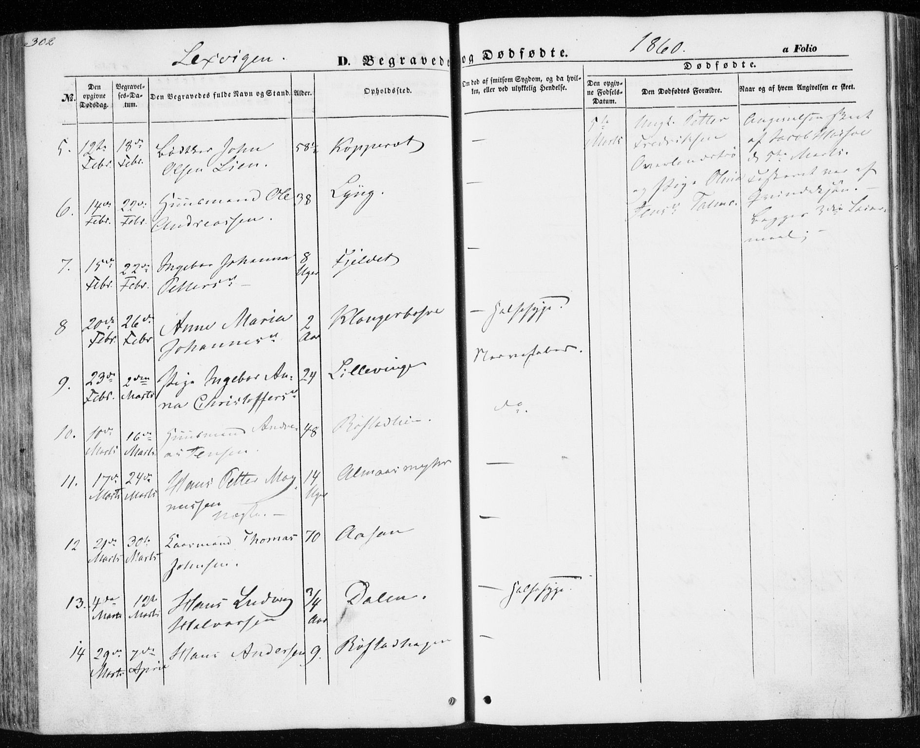 Ministerialprotokoller, klokkerbøker og fødselsregistre - Nord-Trøndelag, SAT/A-1458/701/L0008: Parish register (official) no. 701A08 /1, 1854-1863, p. 302