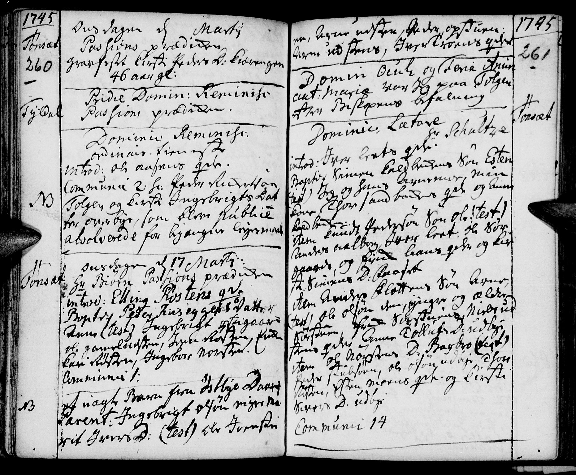 Tynset prestekontor, AV/SAH-PREST-058/H/Ha/Haa/L0002: Parish register (official) no. 2, 1737-1767, p. 260-261