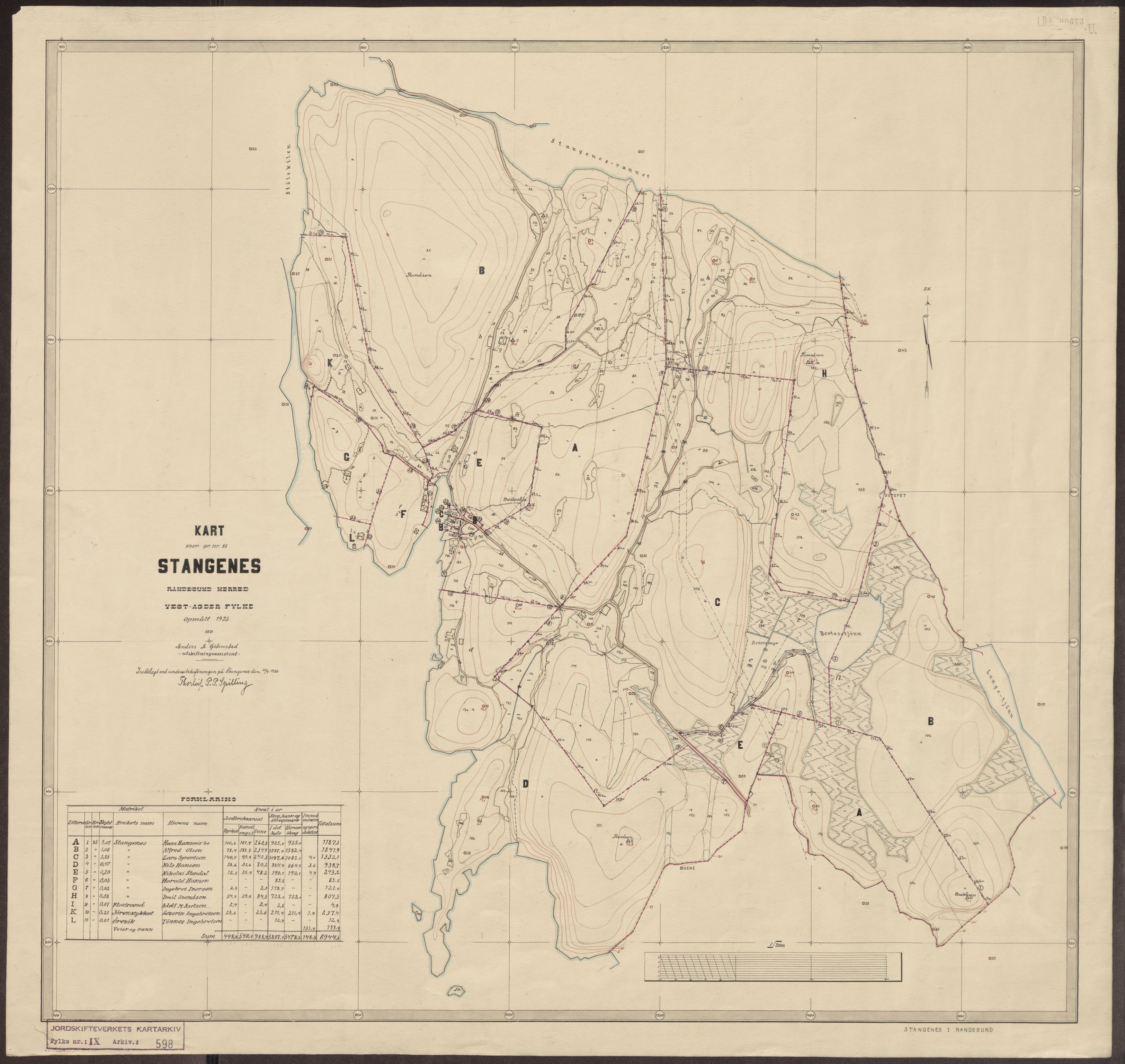 Jordskifteverkets kartarkiv, RA/S-3929/T, 1859-1988, p. 707
