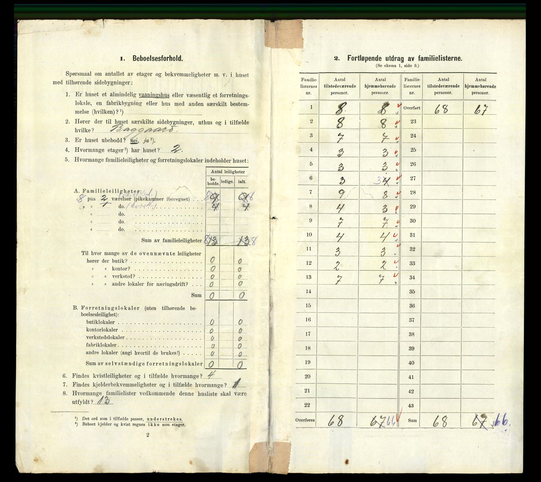 RA, 1910 census for Trondheim, 1910, p. 20914