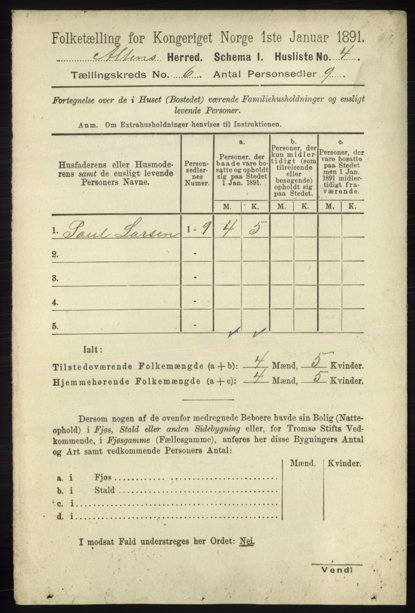 RA, 1891 census for 2012 Alta, 1891, p. 1815