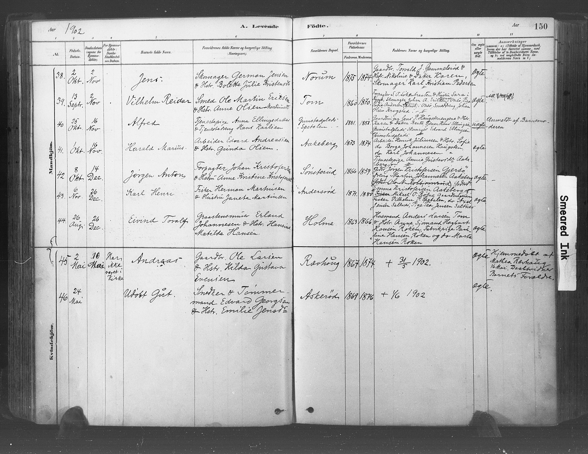 Råde prestekontor kirkebøker, AV/SAO-A-2009/F/Fa/L0007: Parish register (official) no. 7, 1878-1902, p. 150