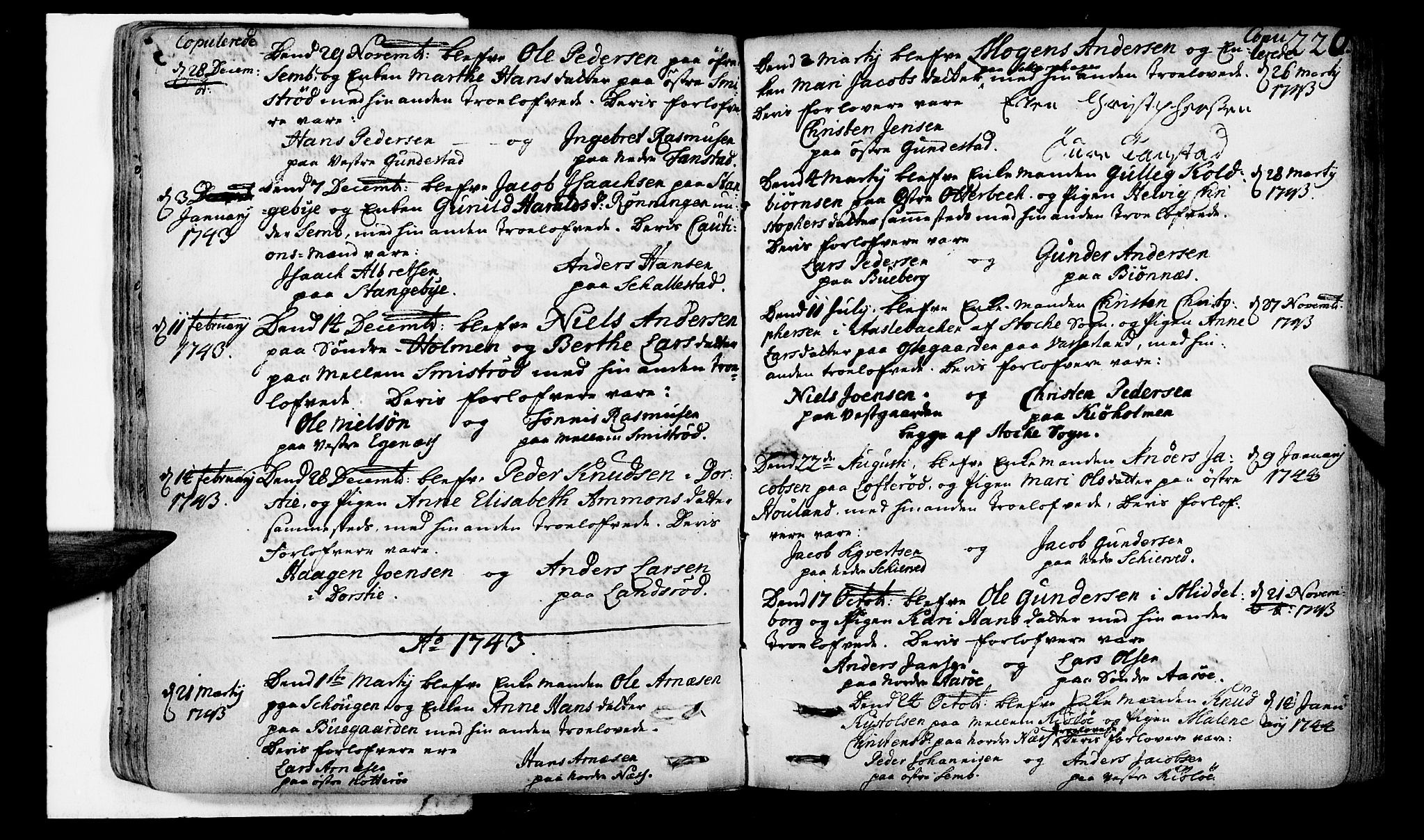 Nøtterøy kirkebøker, AV/SAKO-A-354/F/Fa/L0002: Parish register (official) no. I 2, 1738-1790, p. 226