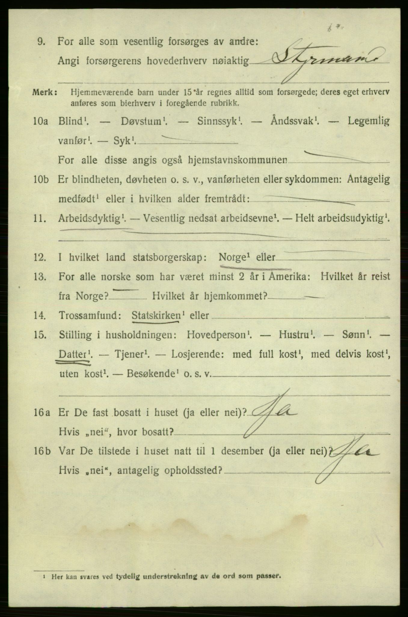 SAO, 1920 census for Fredrikshald, 1920, p. 20538