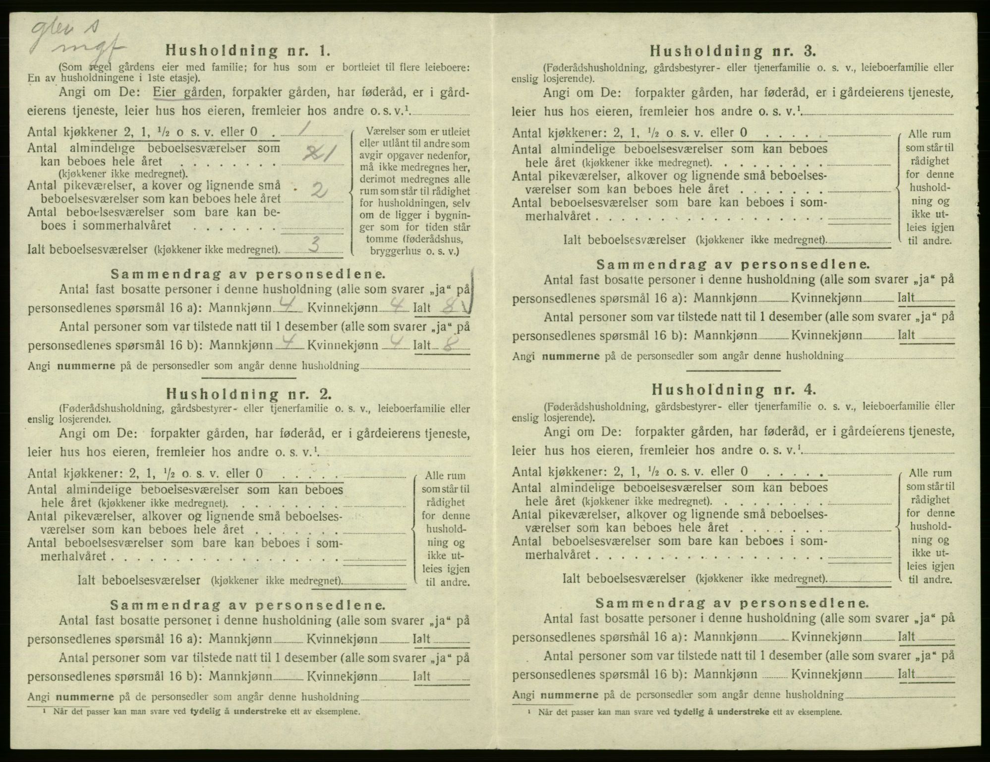 SAB, 1920 census for Hålandsdal, 1920, p. 118