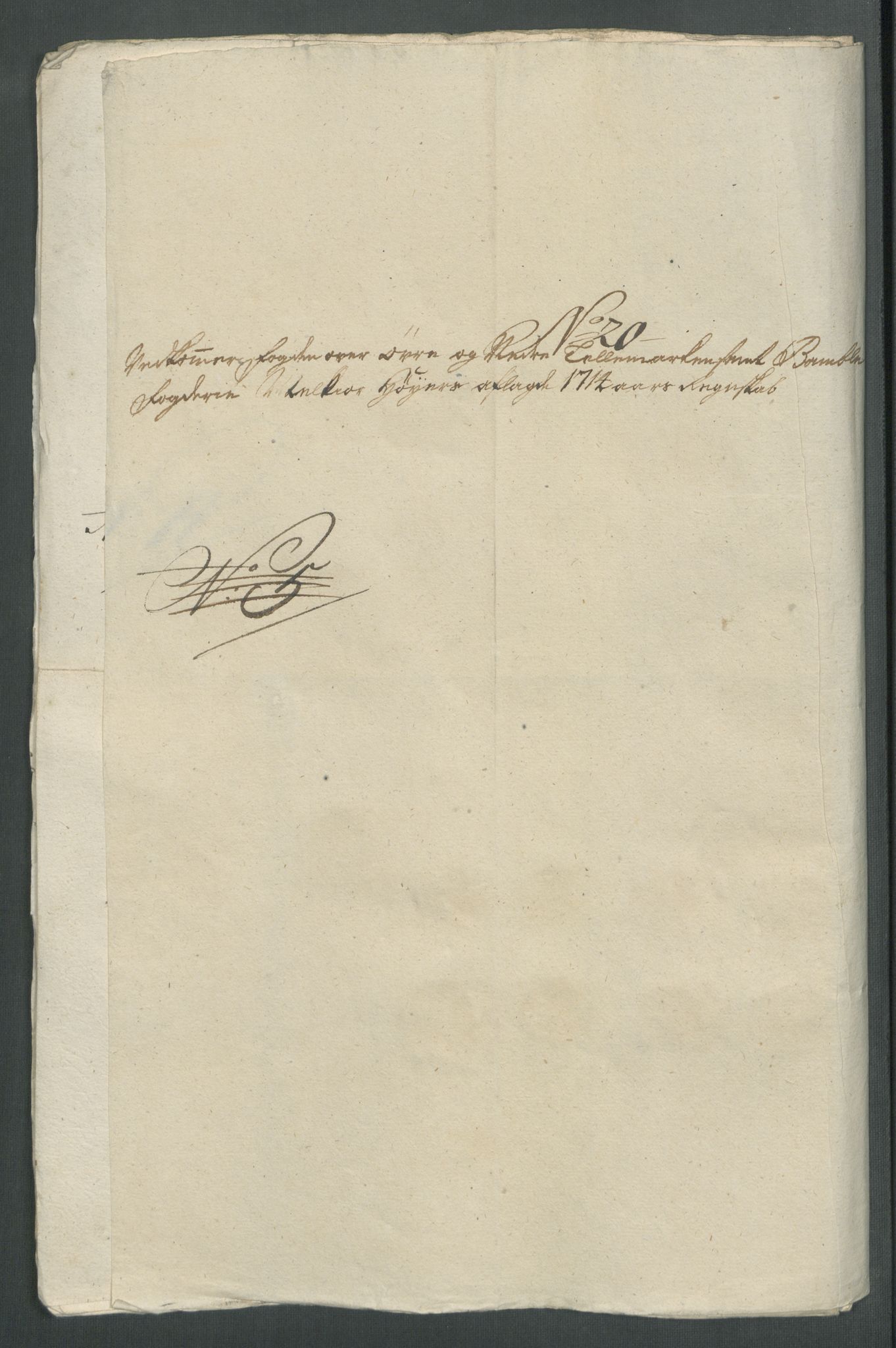 Rentekammeret inntil 1814, Reviderte regnskaper, Fogderegnskap, RA/EA-4092/R36/L2126: Fogderegnskap Øvre og Nedre Telemark og Bamble, 1714, p. 266