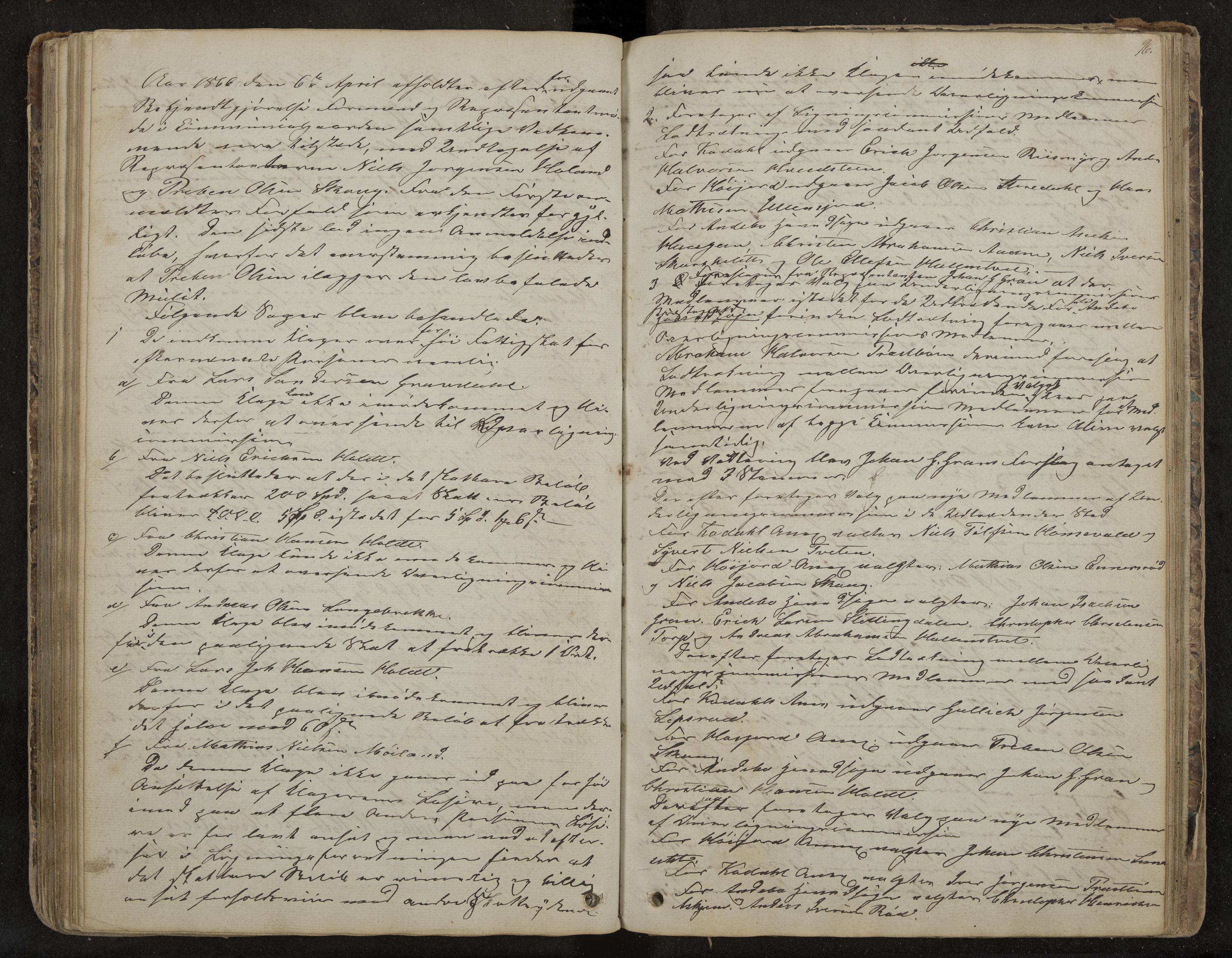 Andebu formannskap og sentraladministrasjon, IKAK/0719021-1/A/Aa/L0001: Møtebok med register, 1837-1869, p. 96