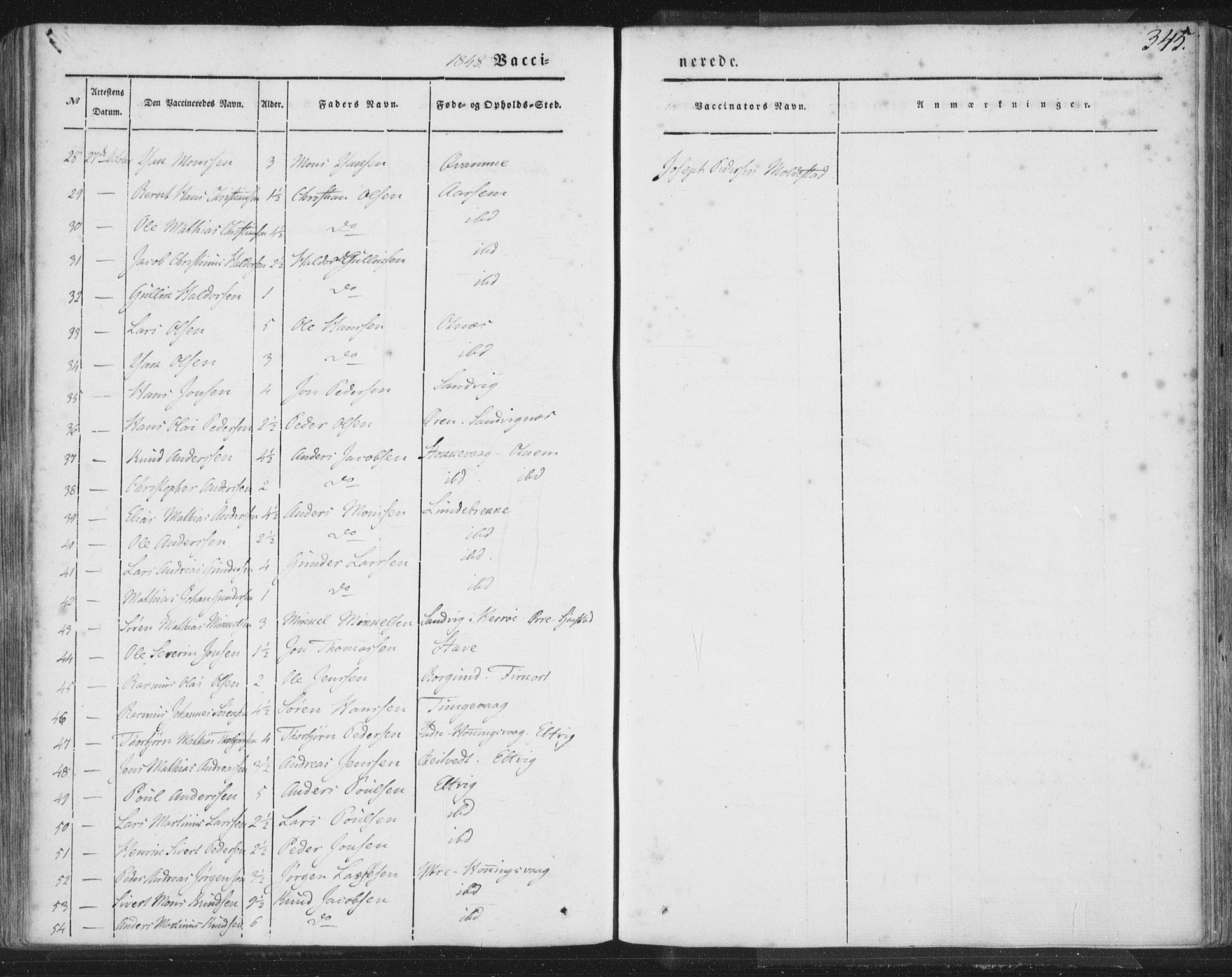 Selje sokneprestembete, AV/SAB-A-99938/H/Ha/Haa/Haaa: Parish register (official) no. A 10, 1844-1858, p. 345