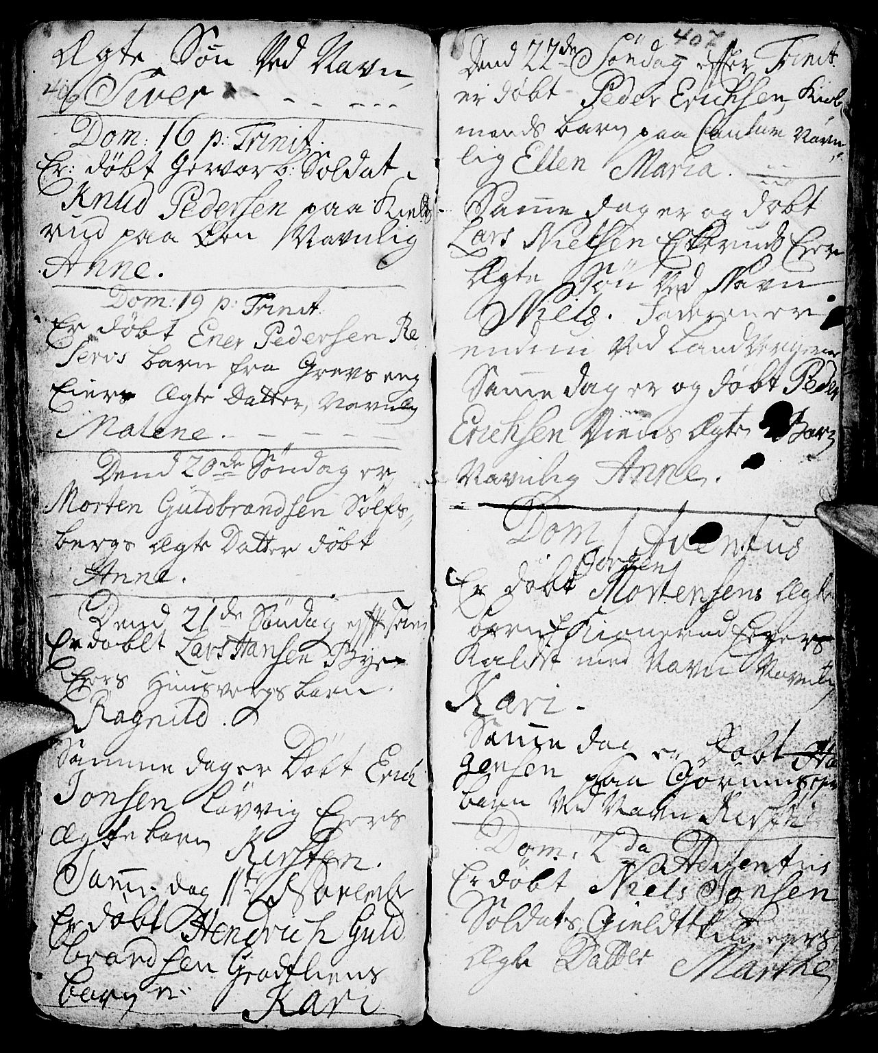 Nes prestekontor, Hedmark, AV/SAH-PREST-020/L/La/L0001: Parish register (copy) no. 1, 1663-1784, p. 406-407