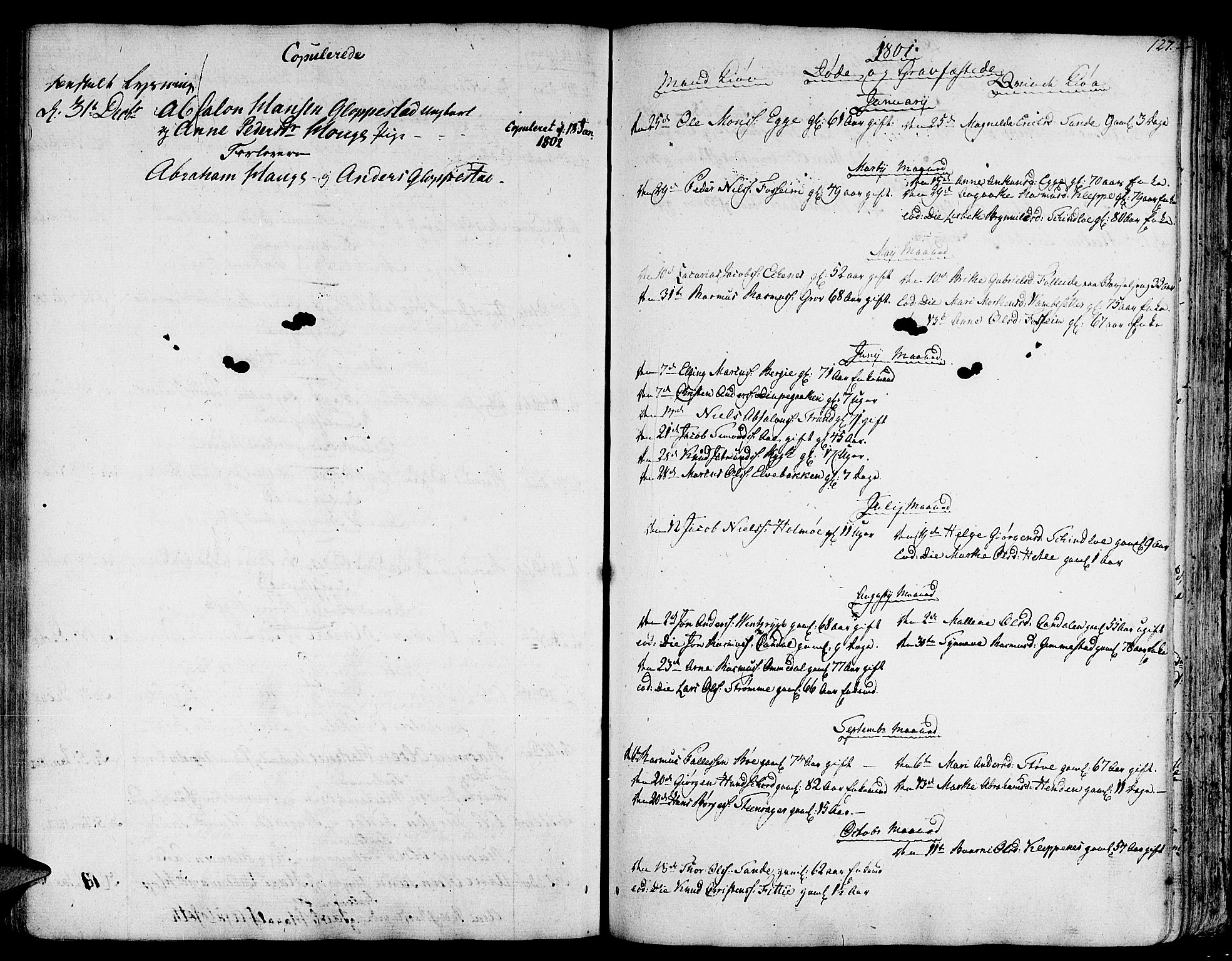 Gloppen sokneprestembete, AV/SAB-A-80101/H/Haa/Haaa/L0005: Parish register (official) no. A 5, 1785-1815, p. 127