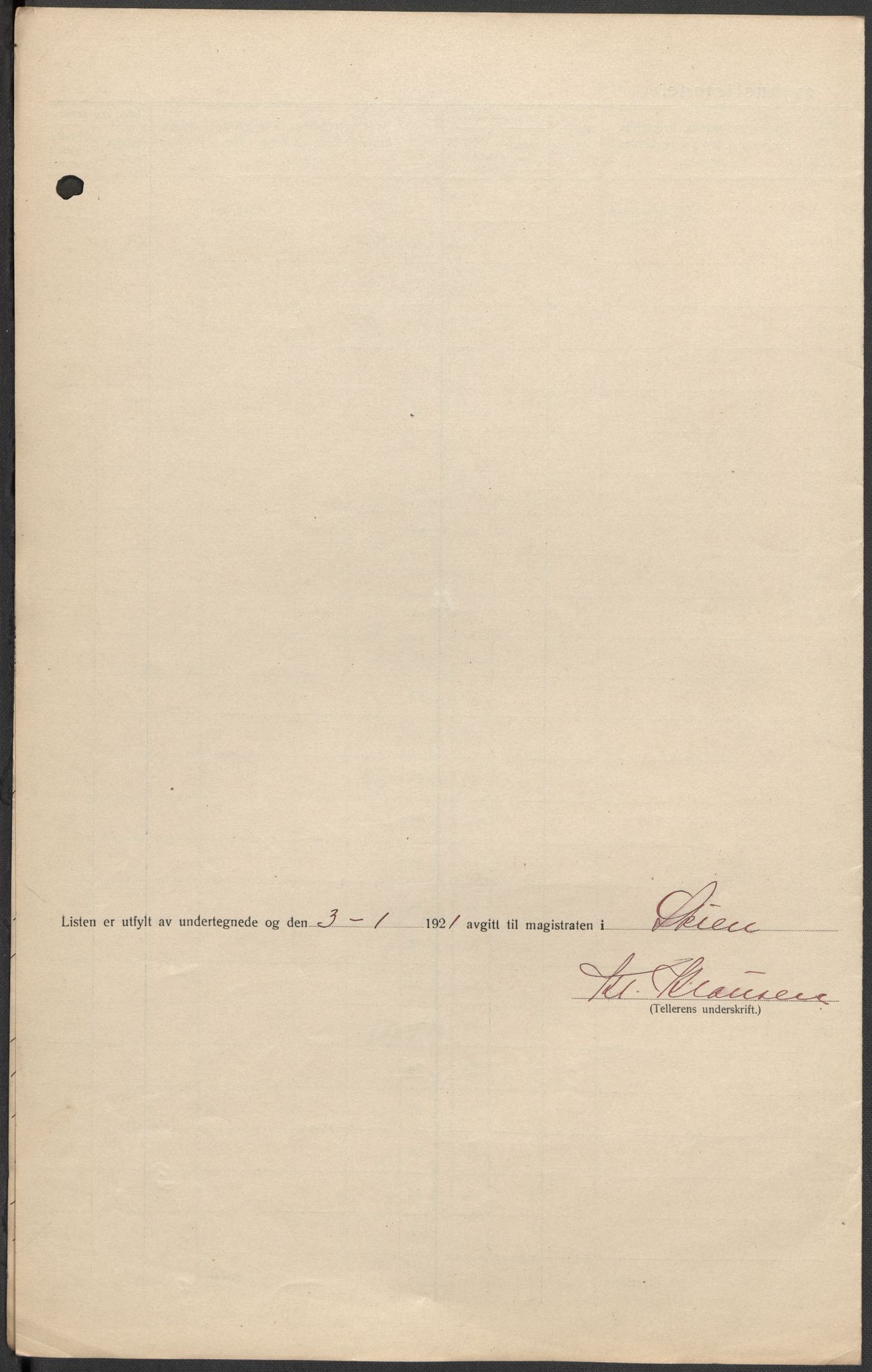 SAKO, 1920 census for Skien, 1920, p. 75