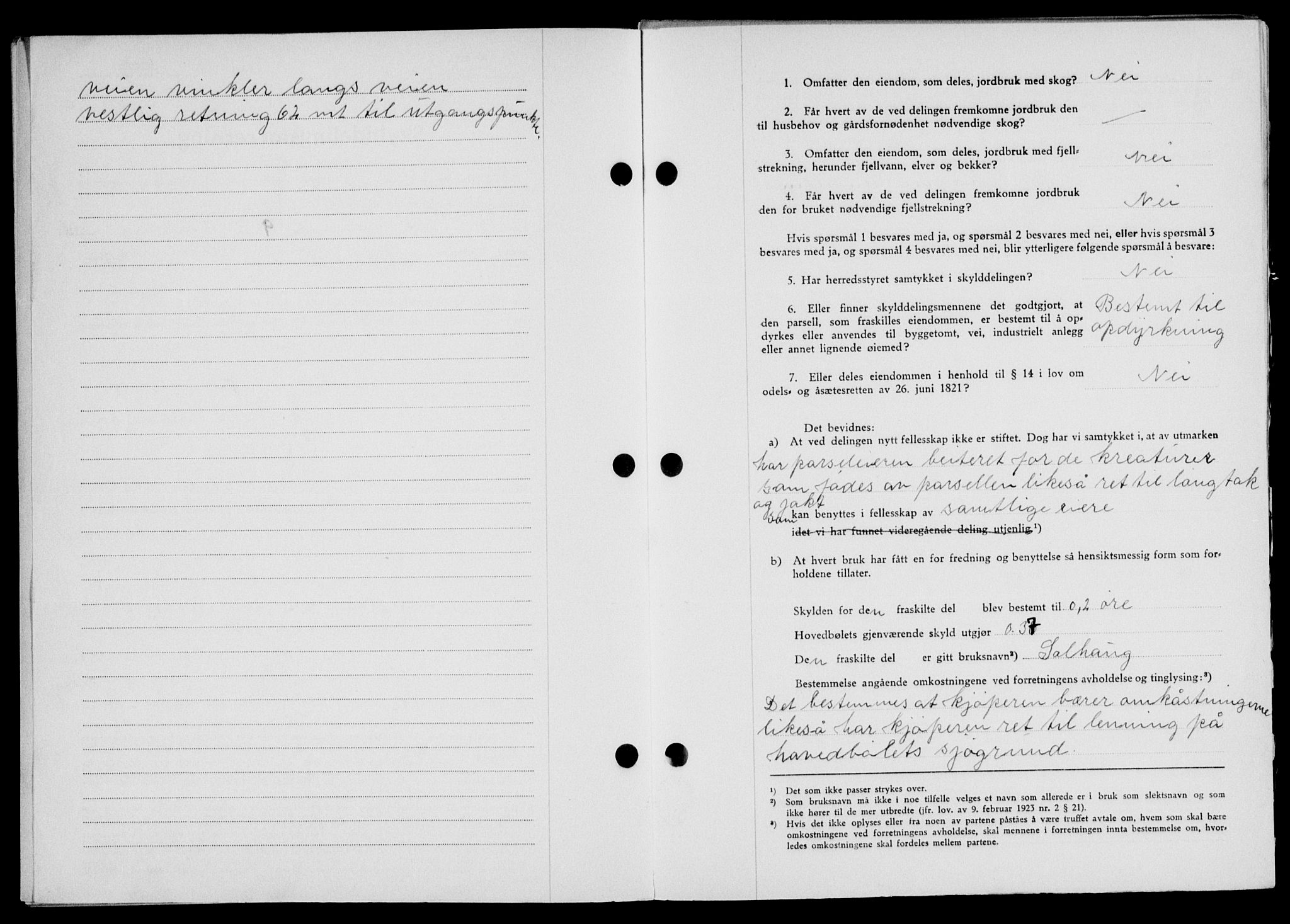 Lofoten sorenskriveri, SAT/A-0017/1/2/2C/L0013a: Mortgage book no. 13a, 1944-1946, Diary no: : 772/1945