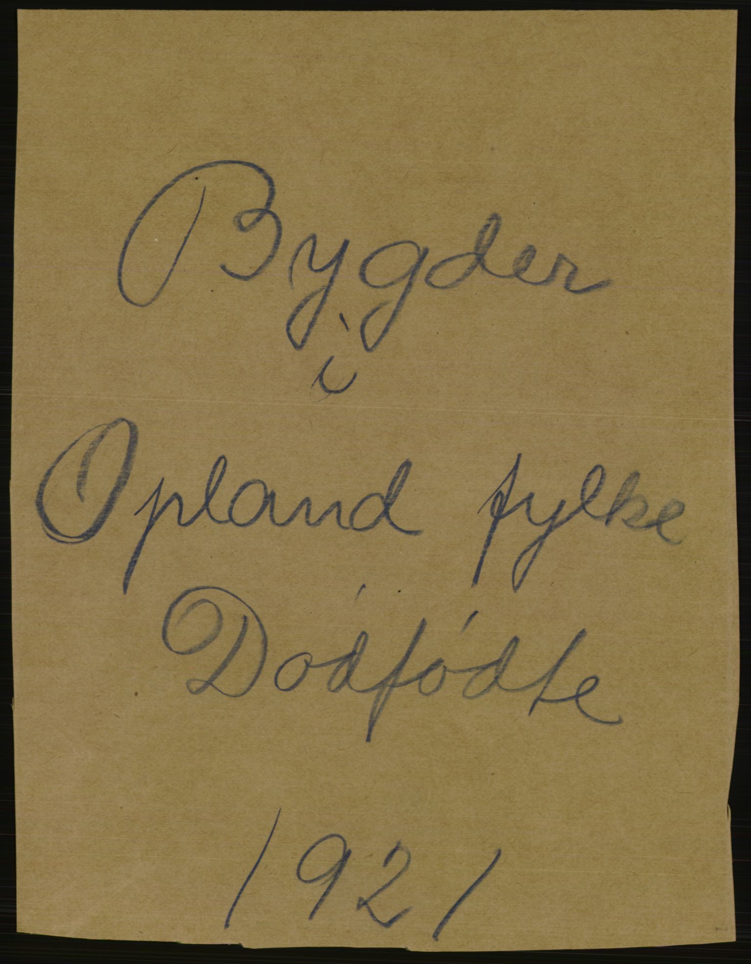 Statistisk sentralbyrå, Sosiodemografiske emner, Befolkning, RA/S-2228/D/Df/Dfc/Dfca/L0017: Oppland fylke: Gifte, døde, dødfødte. Bygder og byer., 1921, p. 707