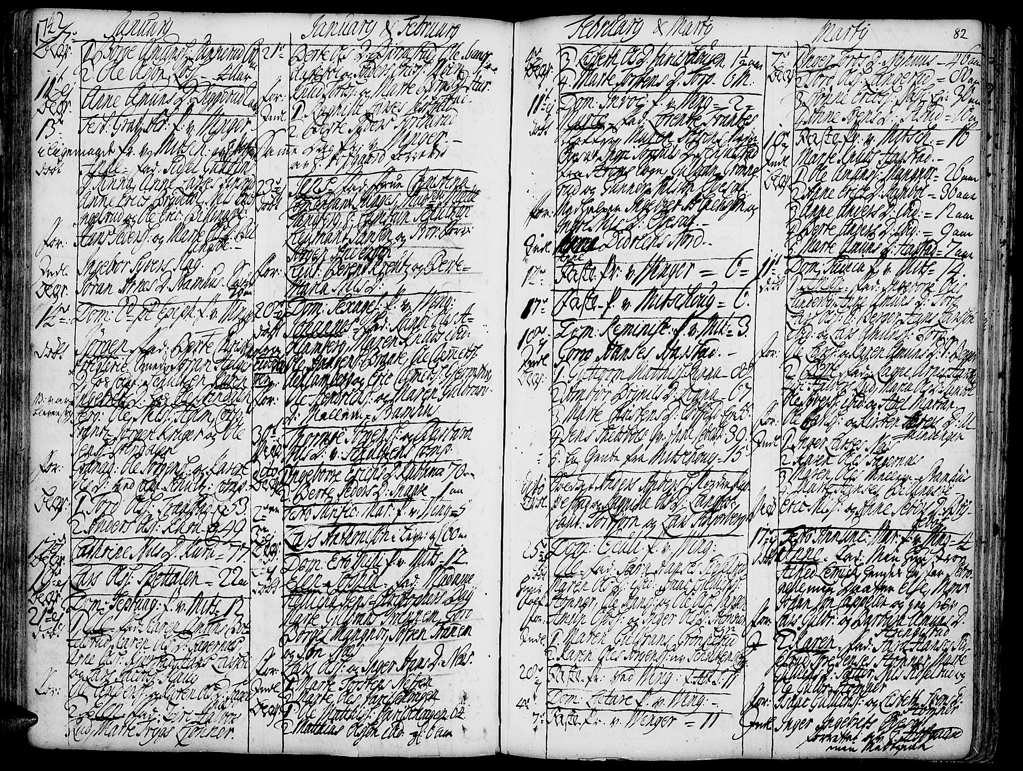 Vinger prestekontor, AV/SAH-PREST-024/H/Ha/Haa/L0002: Parish register (official) no. 2, 1730-1751, p. 82