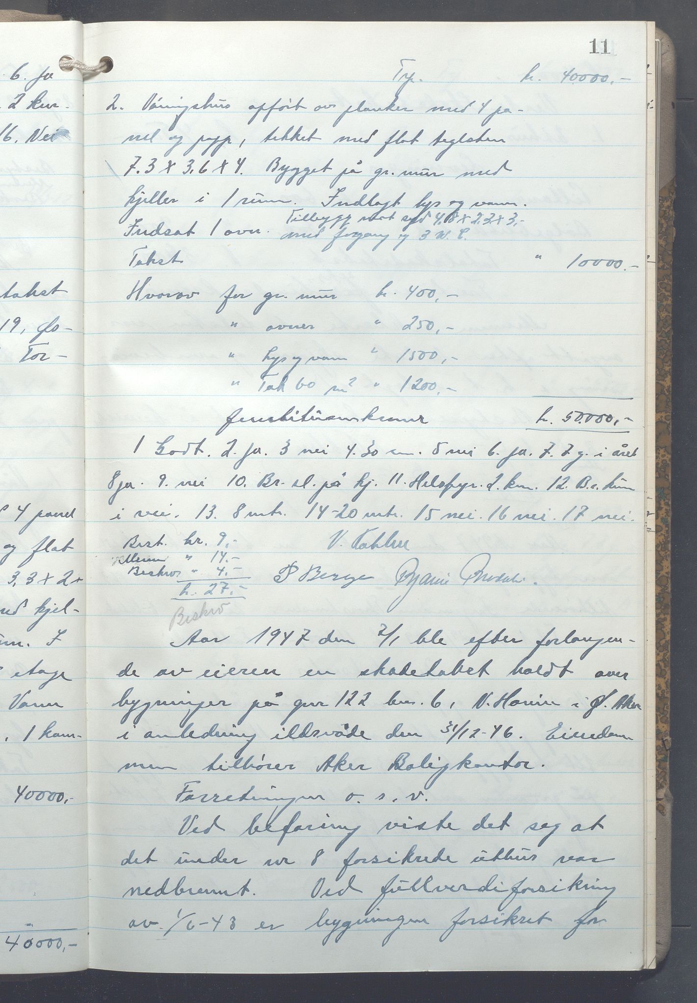Lensmennene i Aker, OBA/A-10133/F/Fc/L0037: Branntakstprotokoll, 1944-1946, p. 11
