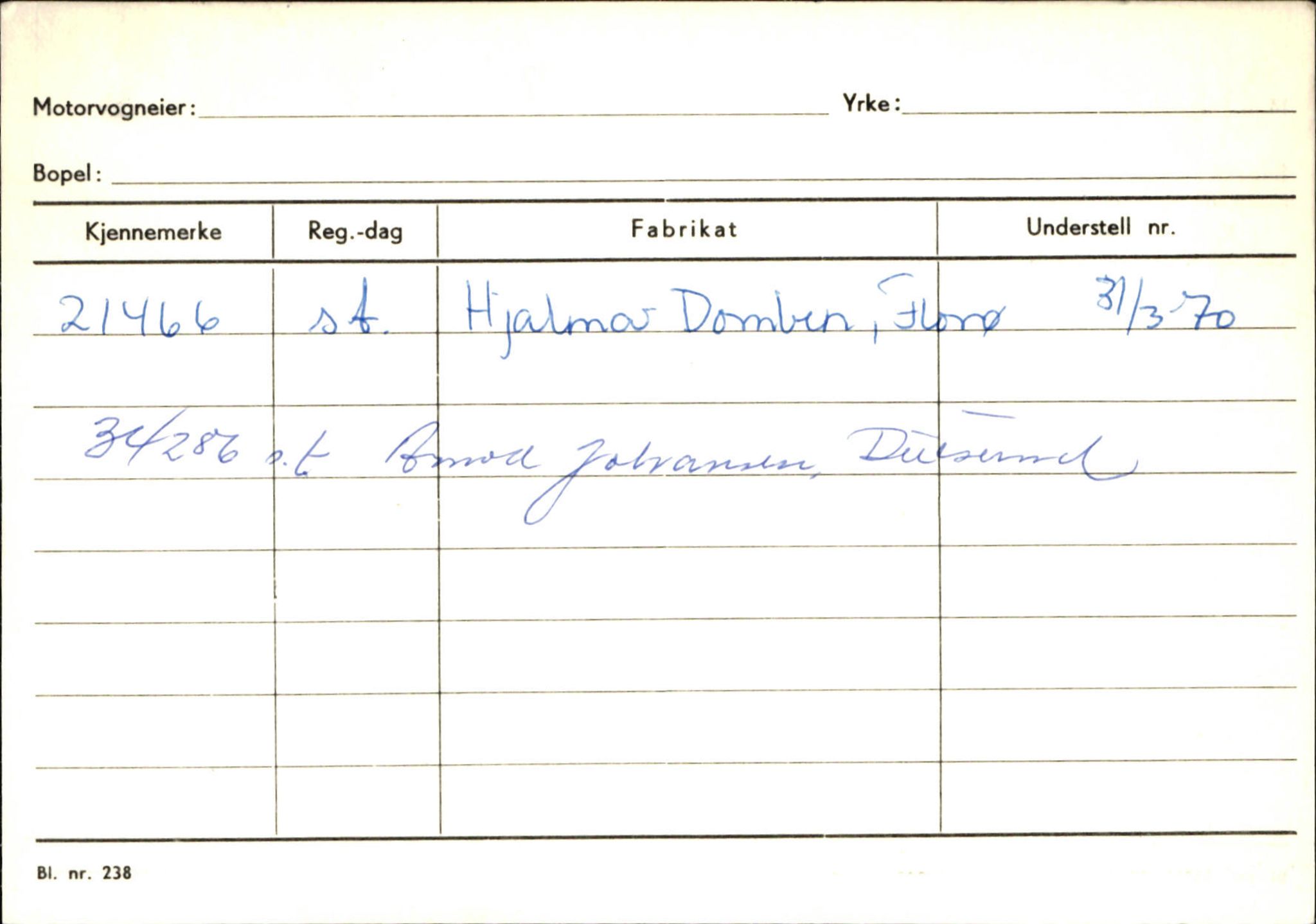 Statens vegvesen, Sogn og Fjordane vegkontor, AV/SAB-A-5301/4/F/L0131: Eigarregister Høyanger P-Å. Stryn S-Å, 1945-1975, p. 891