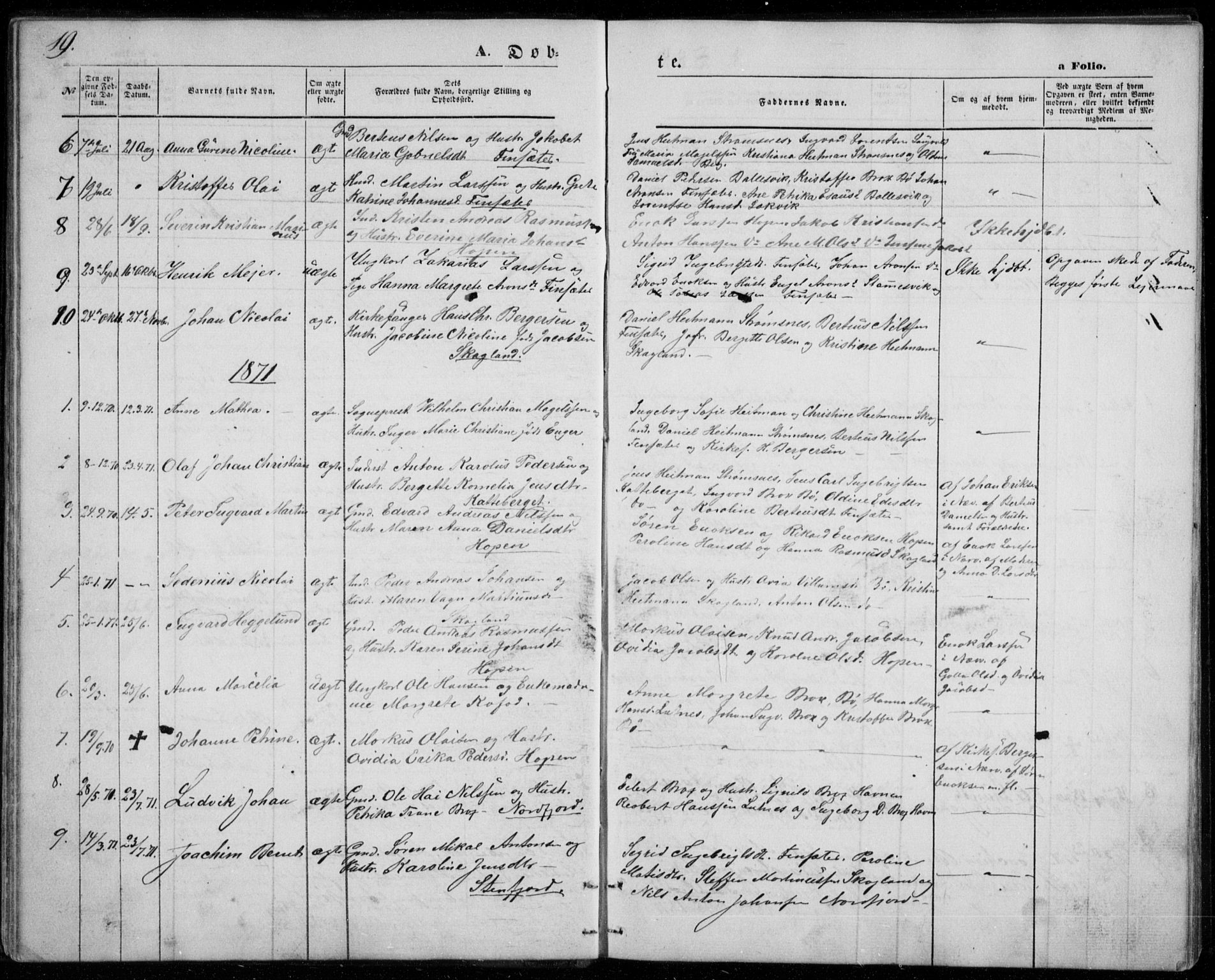 Berg sokneprestkontor, SATØ/S-1318/G/Ga/Gab/L0002klokker: Parish register (copy) no. 2, 1851-1874, p. 19