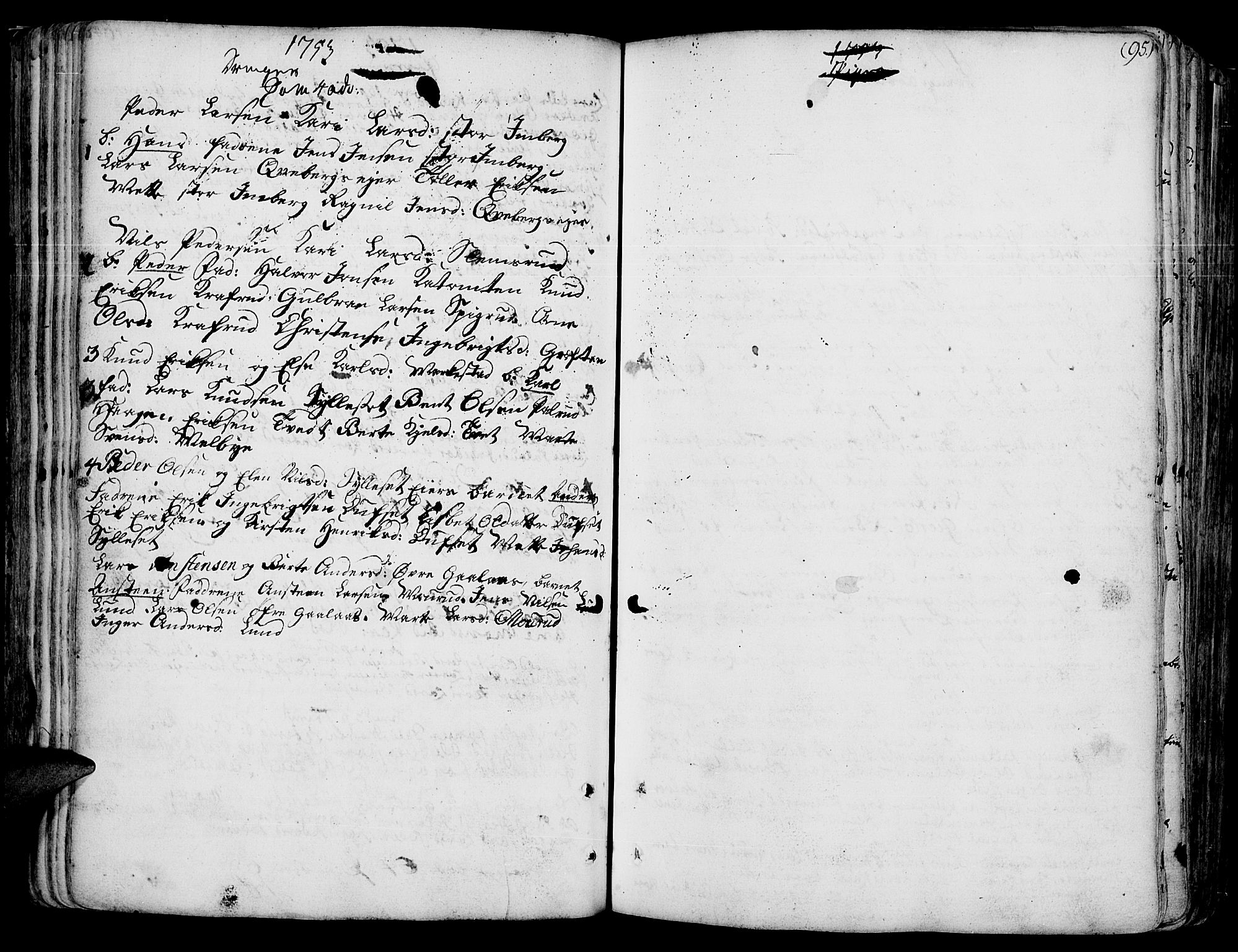 Vang prestekontor, Hedmark, AV/SAH-PREST-008/H/Ha/Haa/L0003: Parish register (official) no. 3, 1734-1809, p. 95