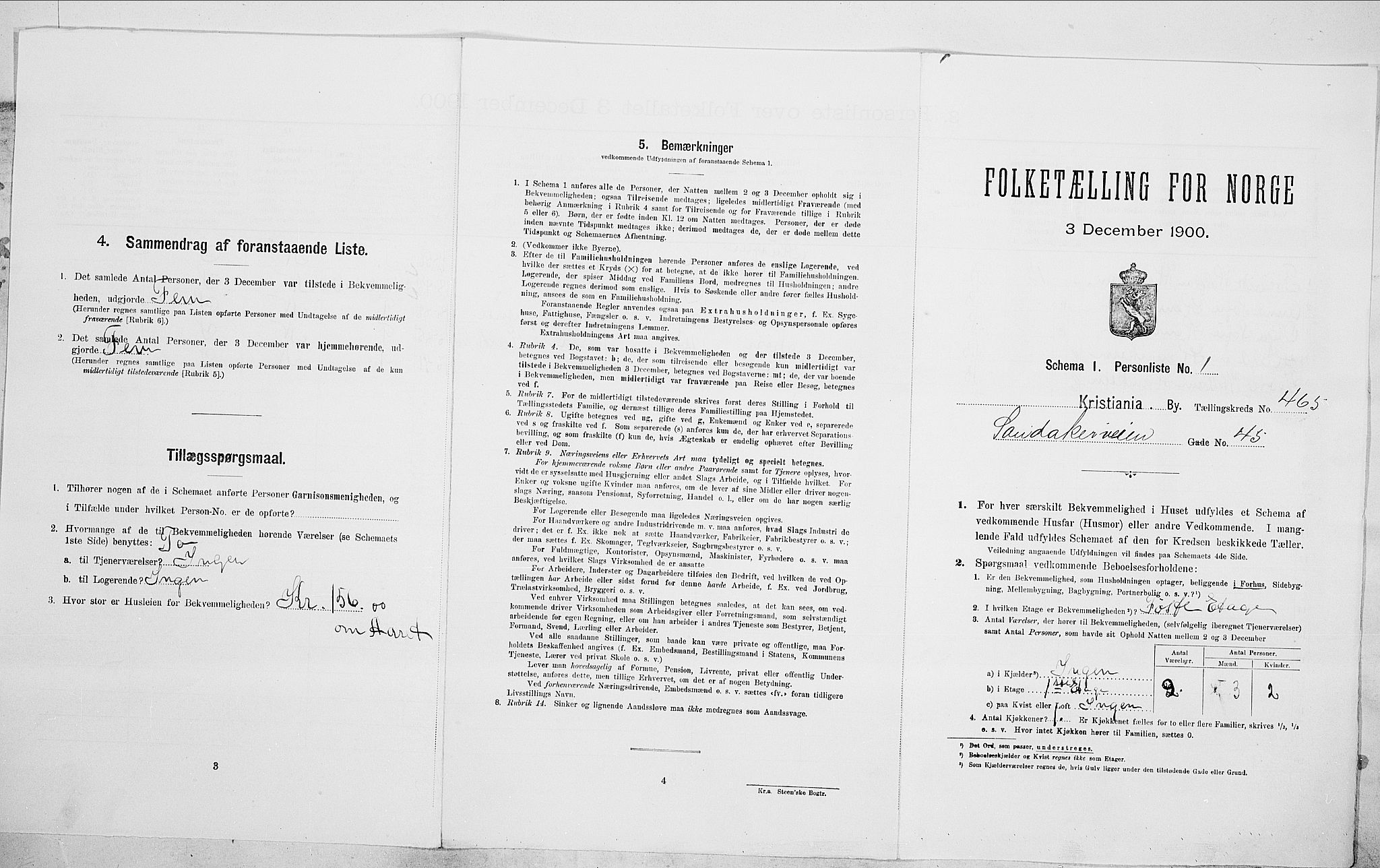 SAO, 1900 census for Kristiania, 1900, p. 78369