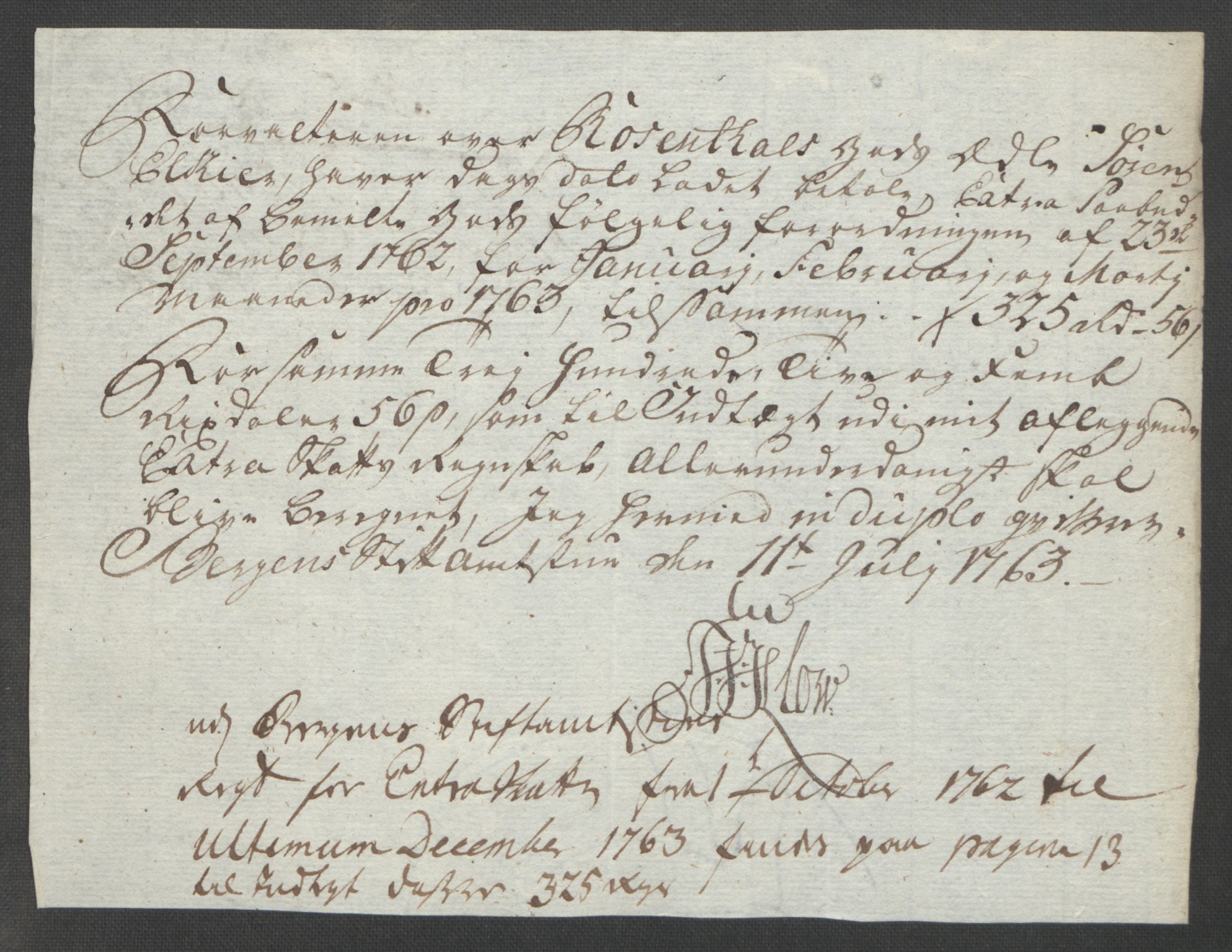 Rentekammeret inntil 1814, Reviderte regnskaper, Fogderegnskap, RA/EA-4092/R49/L3157: Ekstraskatten Rosendal Baroni, 1762-1772, p. 51