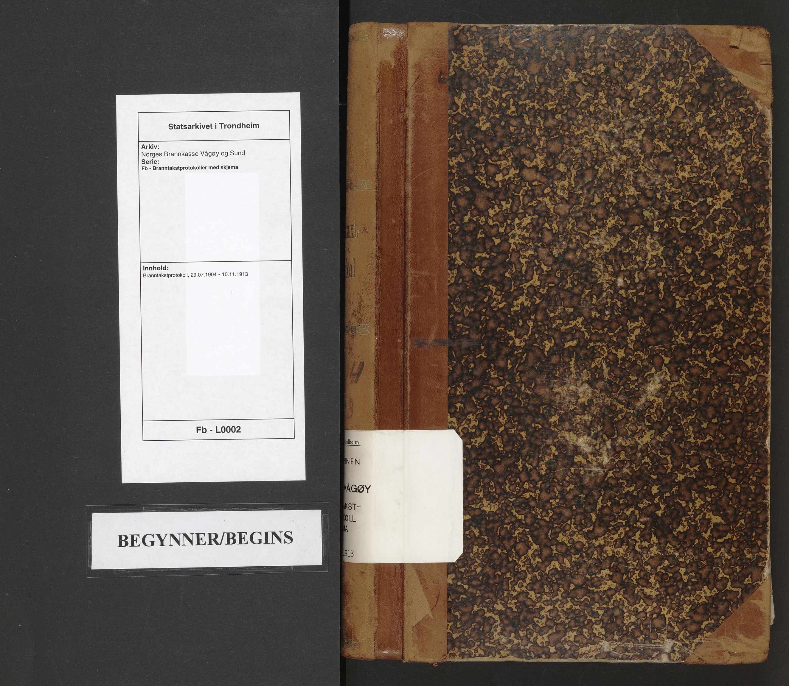 Norges Brannkasse Vågøy og Sund, AV/SAT-A-5504/Fb/L0002: Branntakstprotokoll, 1904-1913
