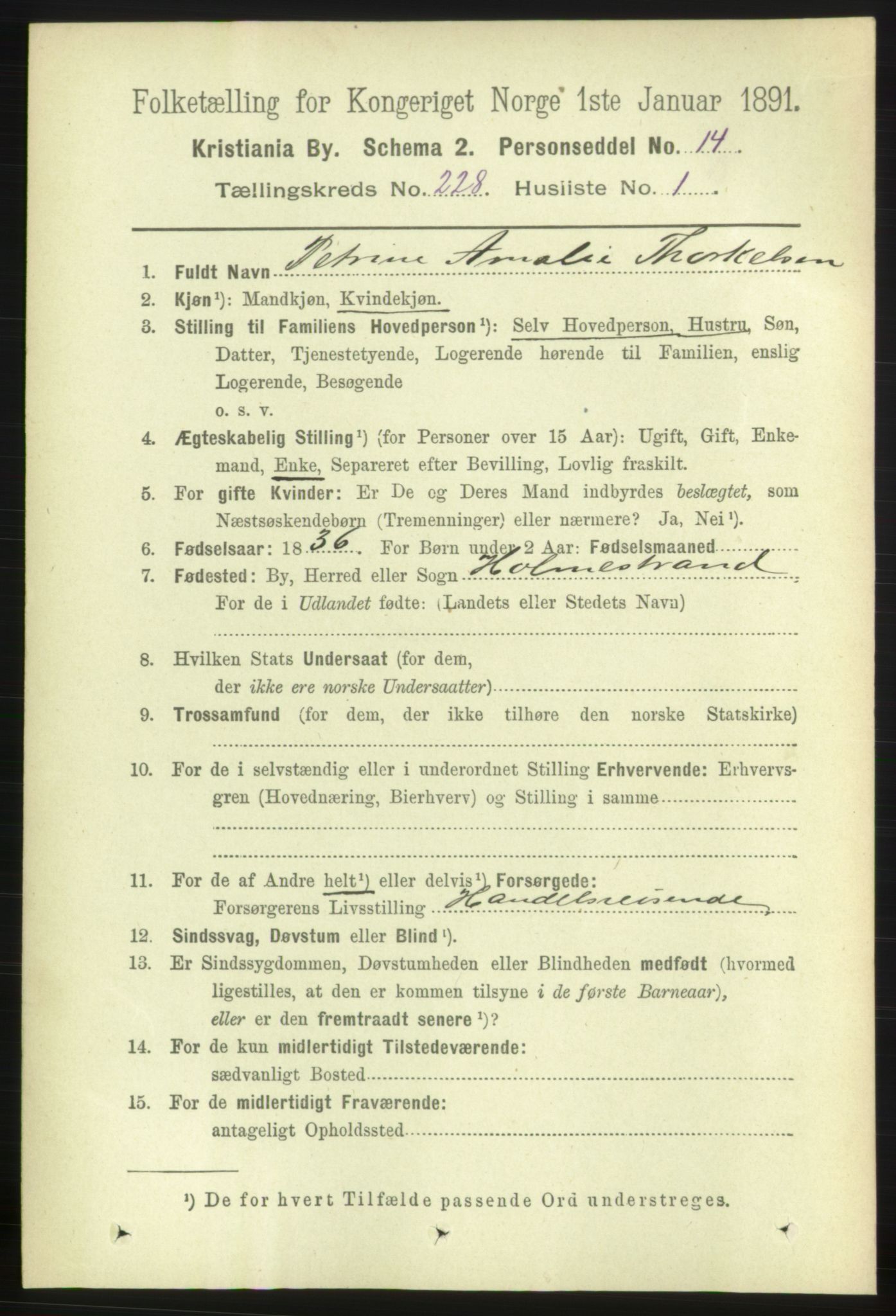 RA, 1891 census for 0301 Kristiania, 1891, p. 139291