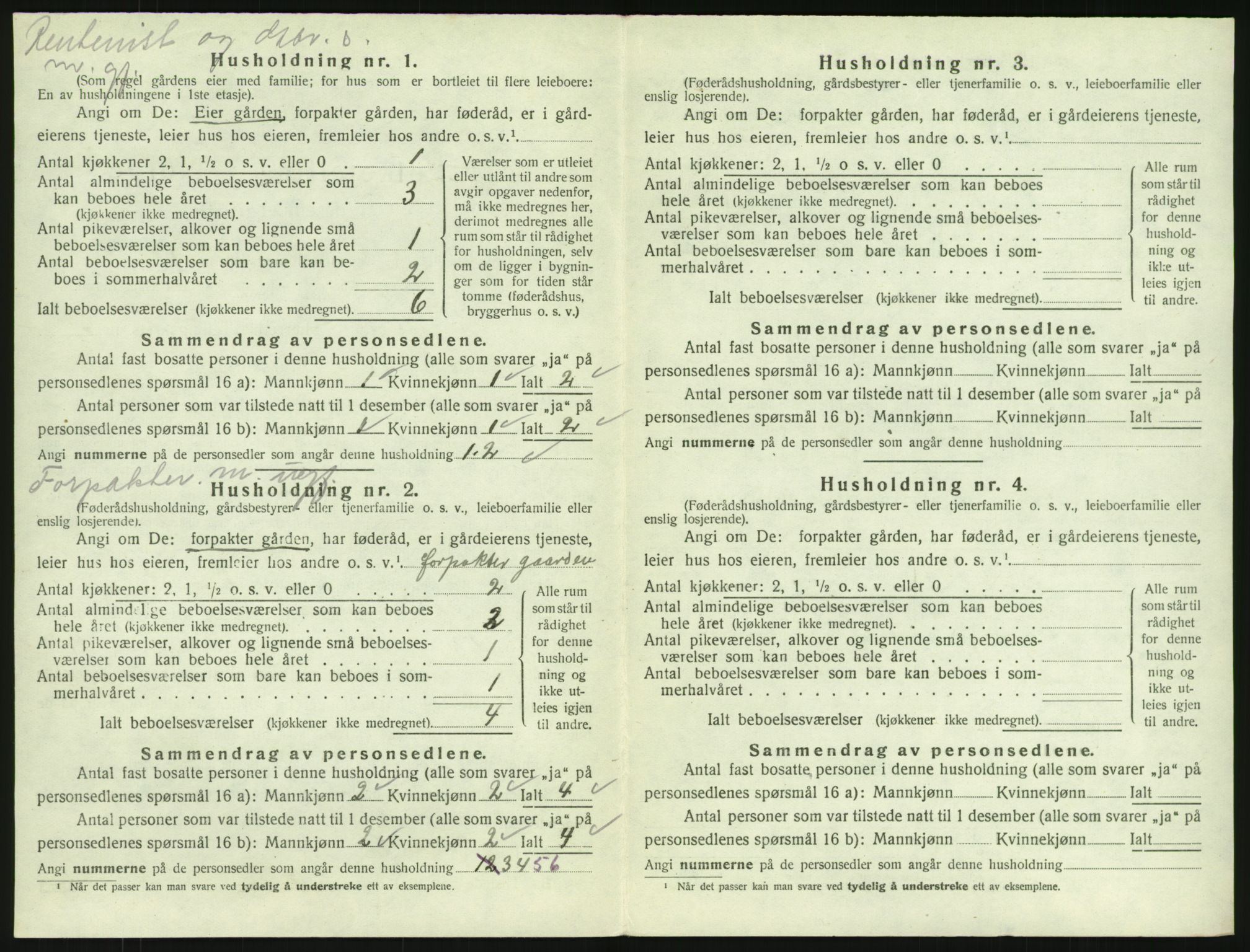 SAKO, 1920 census for Tjølling, 1920, p. 994