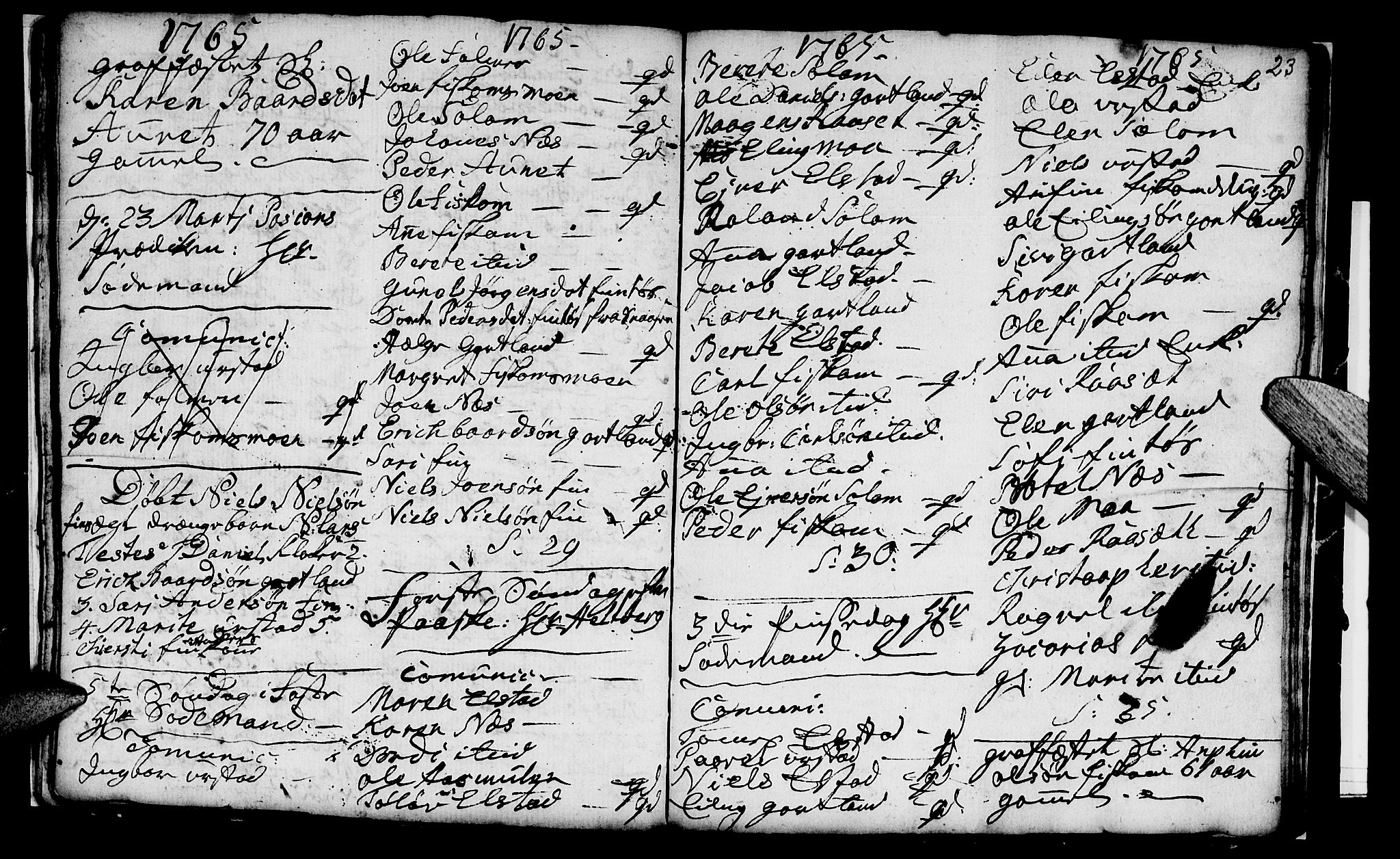Ministerialprotokoller, klokkerbøker og fødselsregistre - Nord-Trøndelag, SAT/A-1458/759/L0526: Parish register (official) no. 759A02, 1758-1765, p. 23