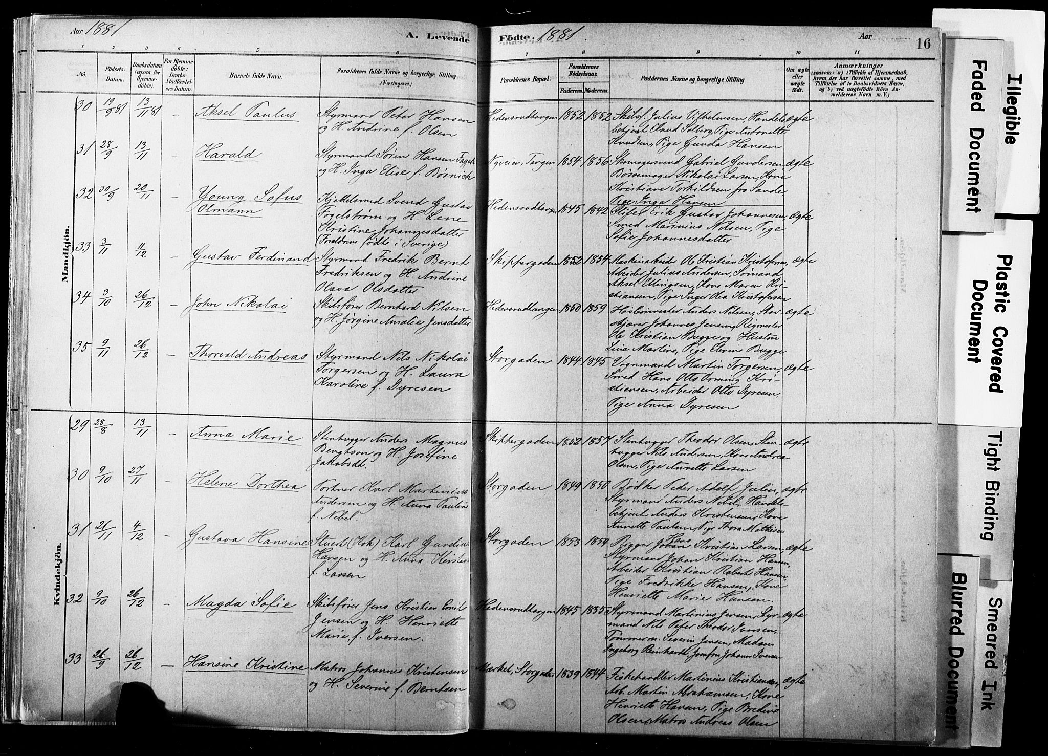 Strømsø kirkebøker, SAKO/A-246/F/Fb/L0006: Parish register (official) no. II 6, 1879-1910, p. 16