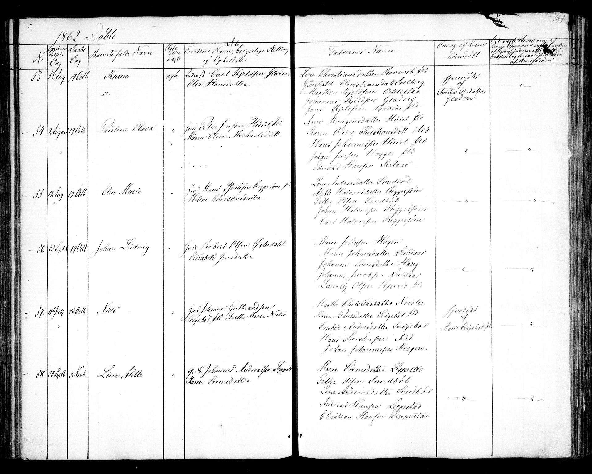 Hobøl prestekontor Kirkebøker, SAO/A-2002/F/Fa/L0003: Parish register (official) no. I 3, 1842-1864, p. 189