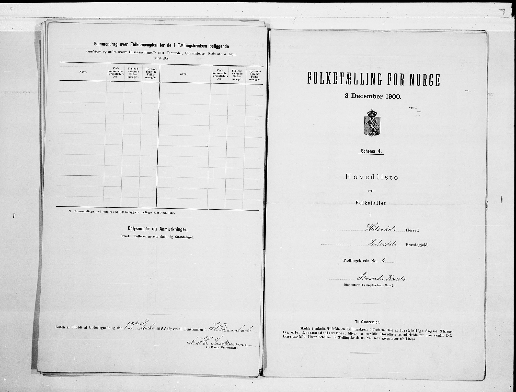 SAKO, 1900 census for Heddal, 1900, p. 20