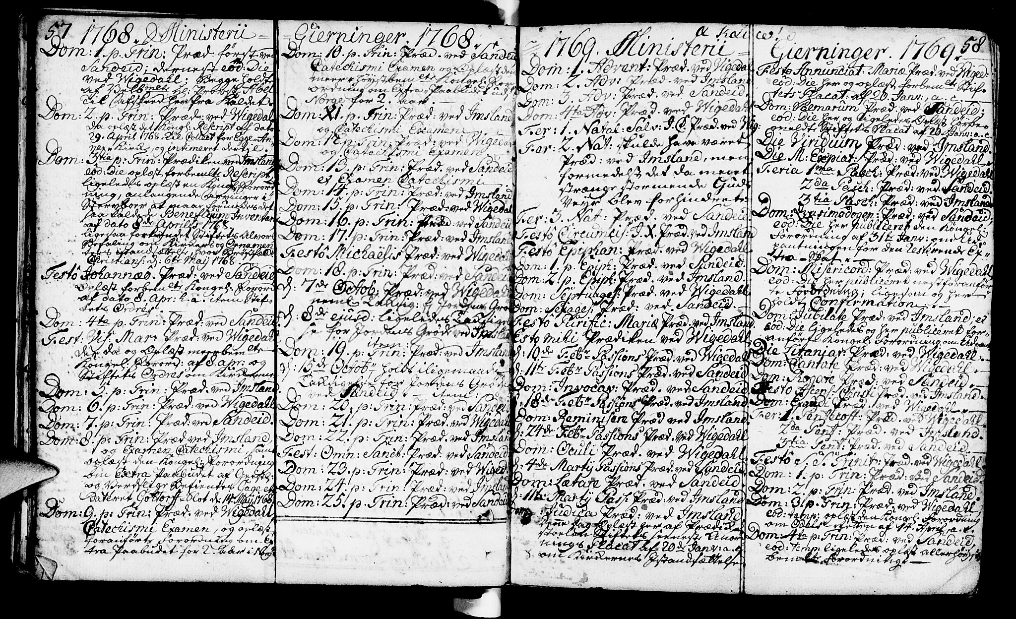 Vikedal sokneprestkontor, AV/SAST-A-101840/01/IV: Parish register (official) no. A 1, 1737-1778, p. 57-58