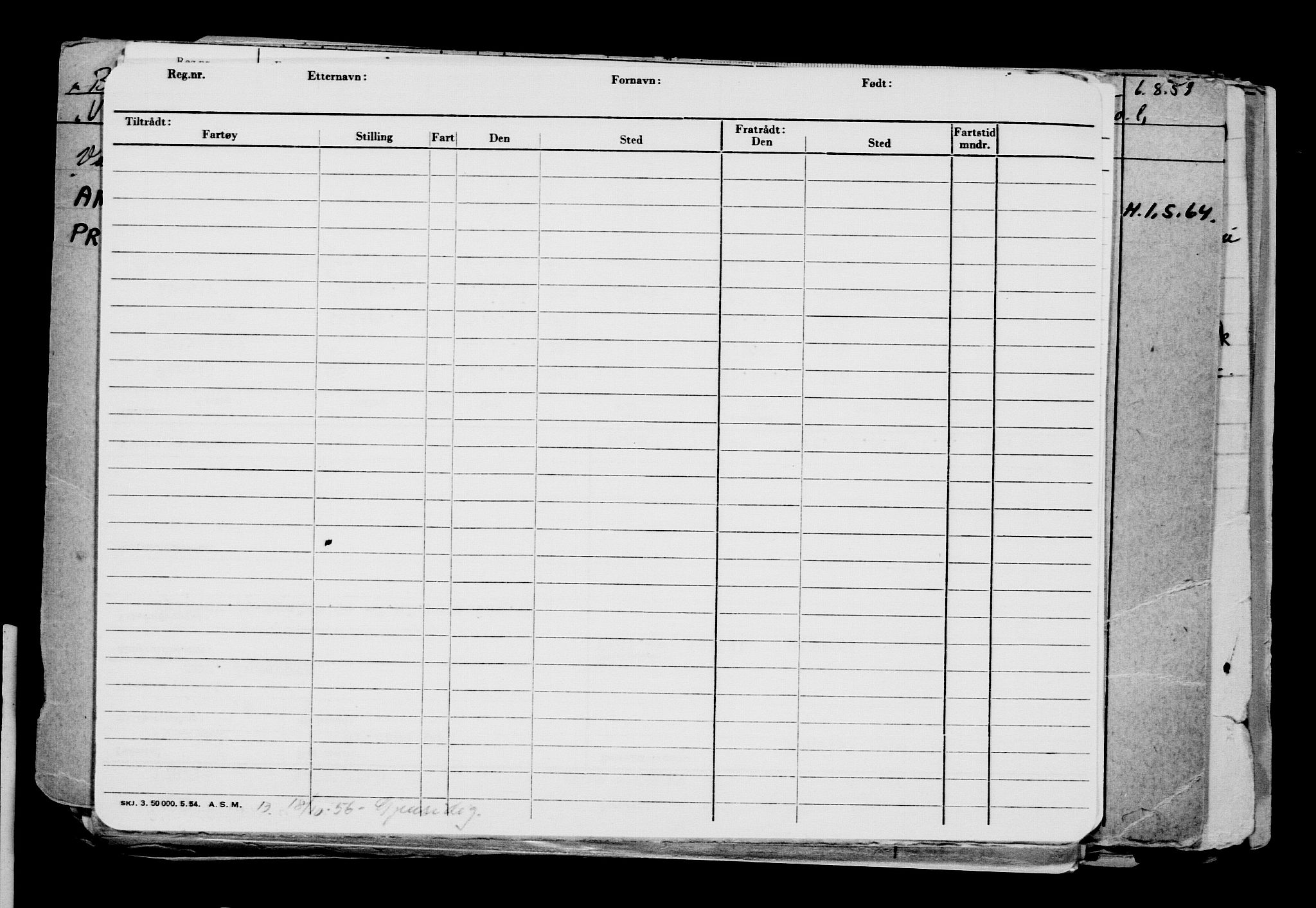 Direktoratet for sjømenn, AV/RA-S-3545/G/Gb/L0177: Hovedkort, 1920, p. 86