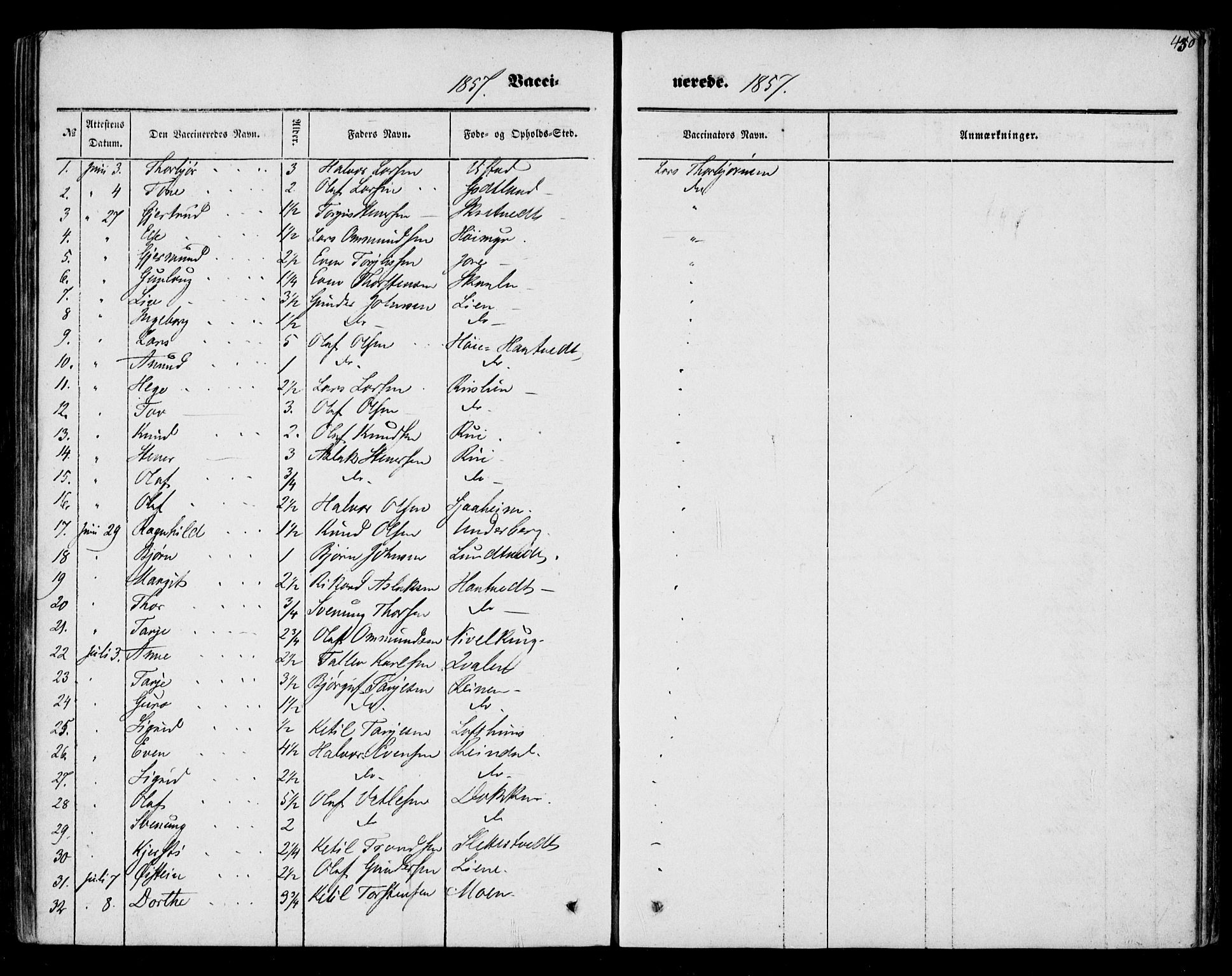 Mo kirkebøker, AV/SAKO-A-286/F/Fa/L0005: Parish register (official) no. I 5, 1844-1864, p. 430