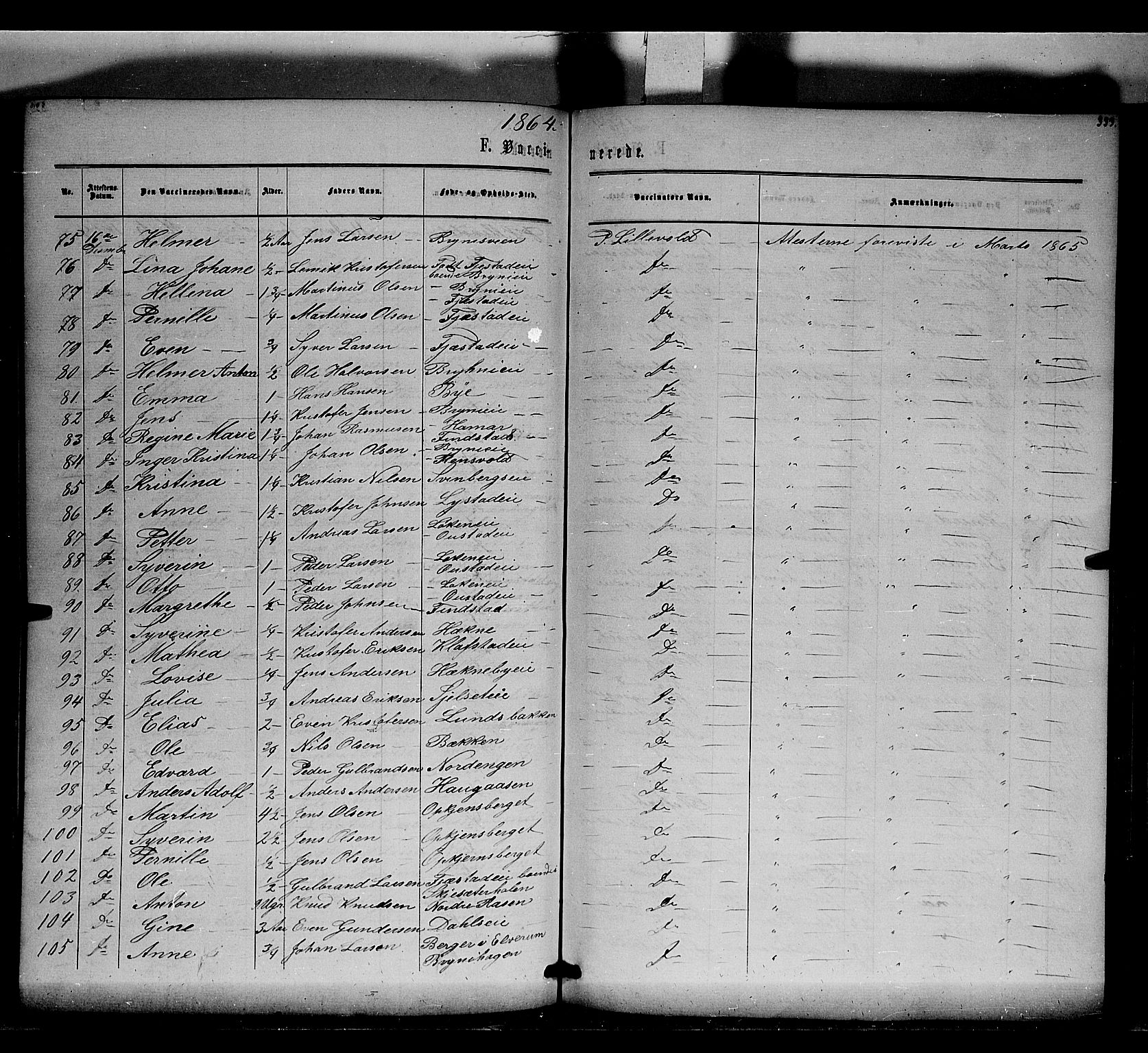 Romedal prestekontor, AV/SAH-PREST-004/K/L0005: Parish register (official) no. 5, 1862-1874, p. 333