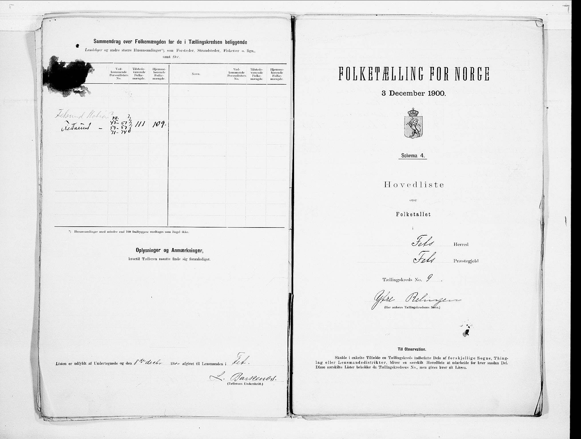 SAO, 1900 census for Fet, 1900, p. 8