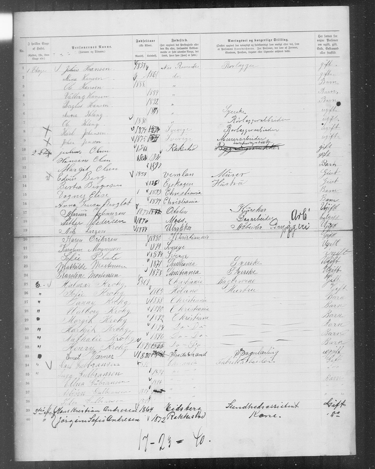 OBA, Municipal Census 1899 for Kristiania, 1899, p. 10759