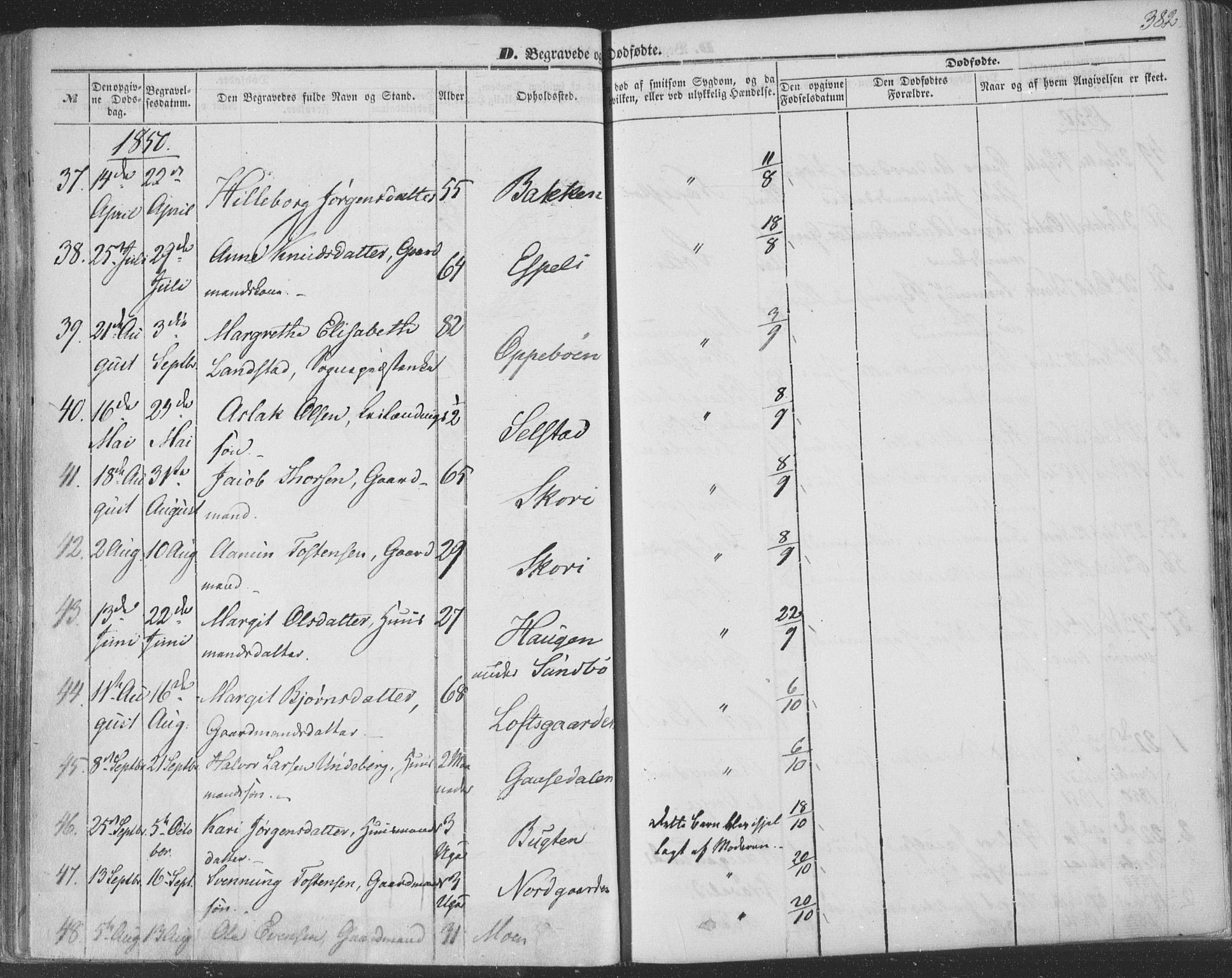 Seljord kirkebøker, SAKO/A-20/F/Fa/L012b: Parish register (official) no. I 12B, 1850-1865, p. 382
