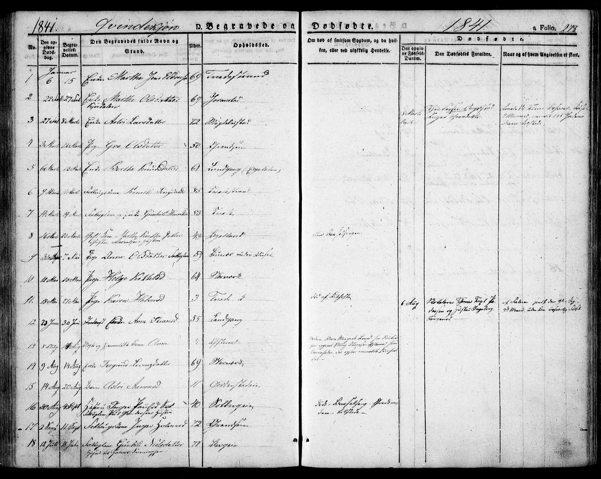 Holt sokneprestkontor, AV/SAK-1111-0021/F/Fa/L0007: Parish register (official) no. A 7, 1836-1848, p. 278