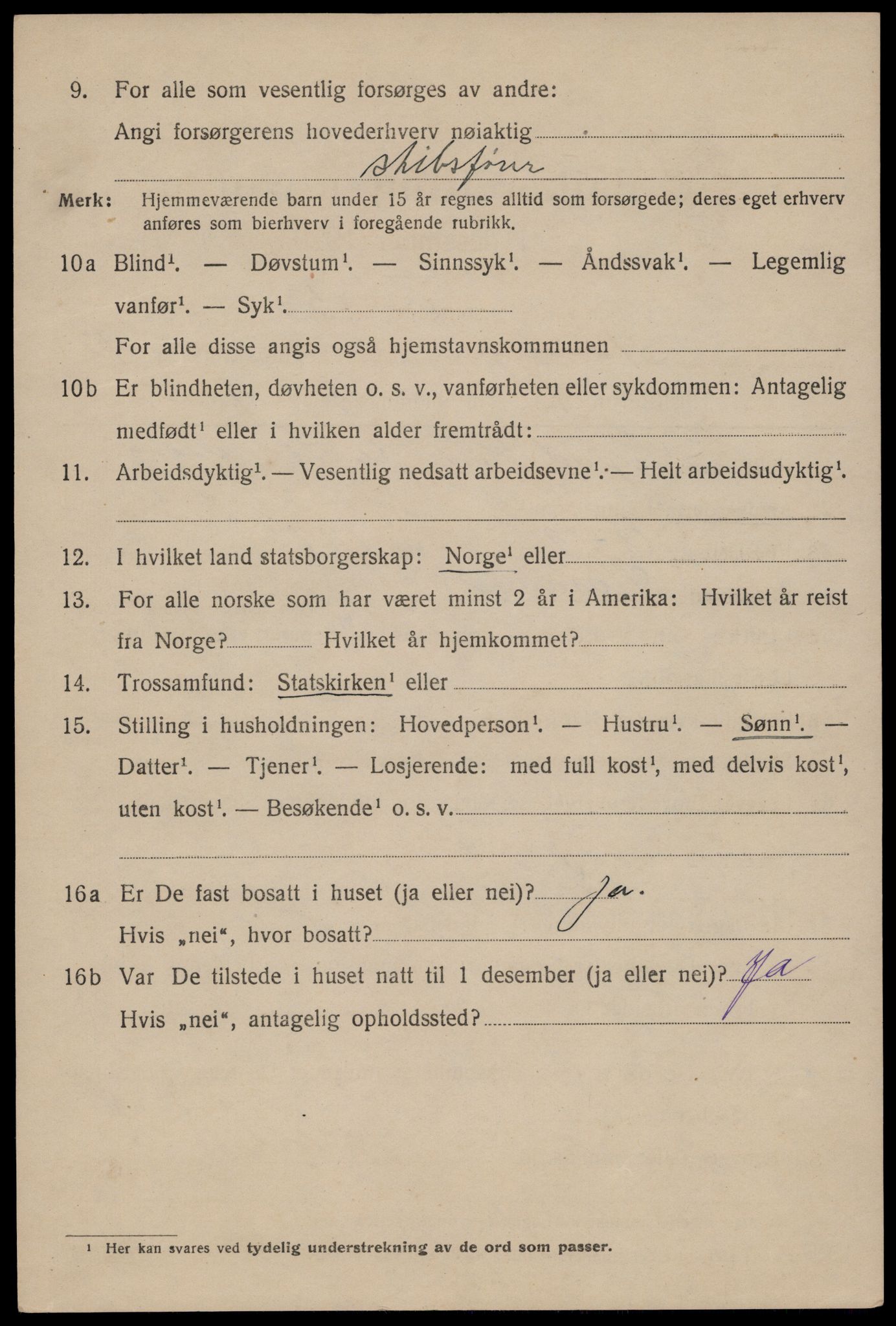 SAST, 1920 census for Stavanger, 1920, p. 56075