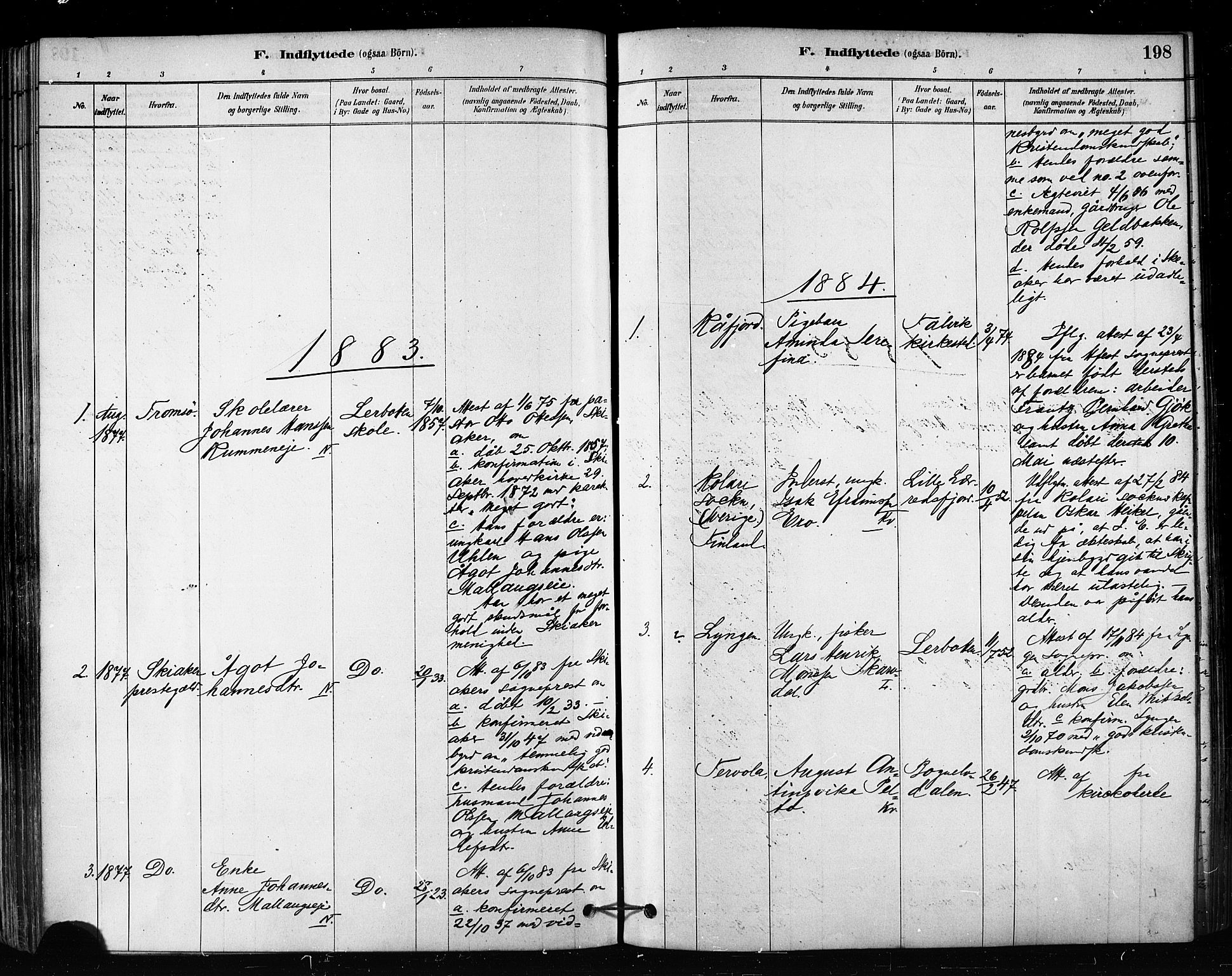 Talvik sokneprestkontor, SATØ/S-1337/H/Ha/L0012kirke: Parish register (official) no. 12, 1878-1886, p. 198