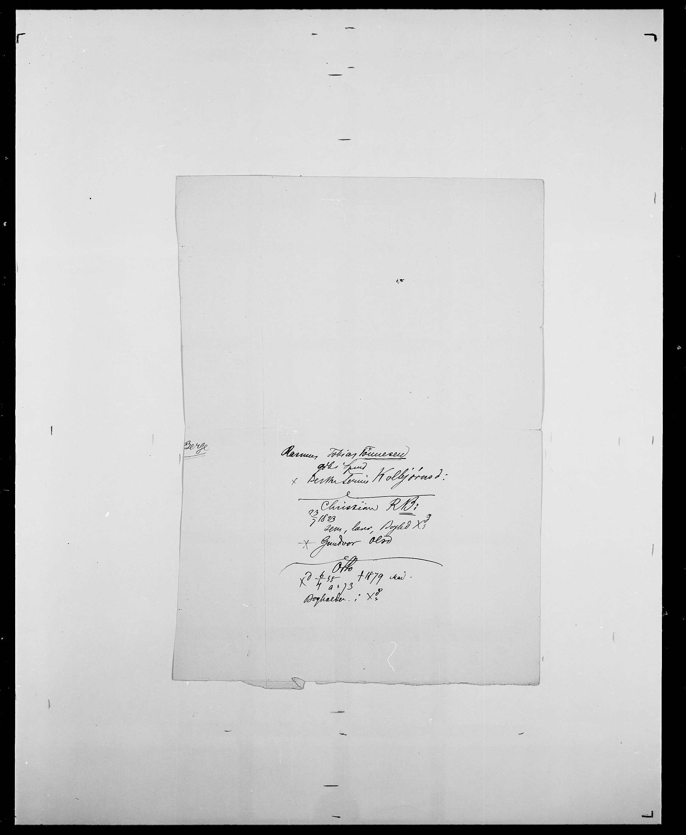 Delgobe, Charles Antoine - samling, AV/SAO-PAO-0038/D/Da/L0003: Barca - Bergen, p. 1052