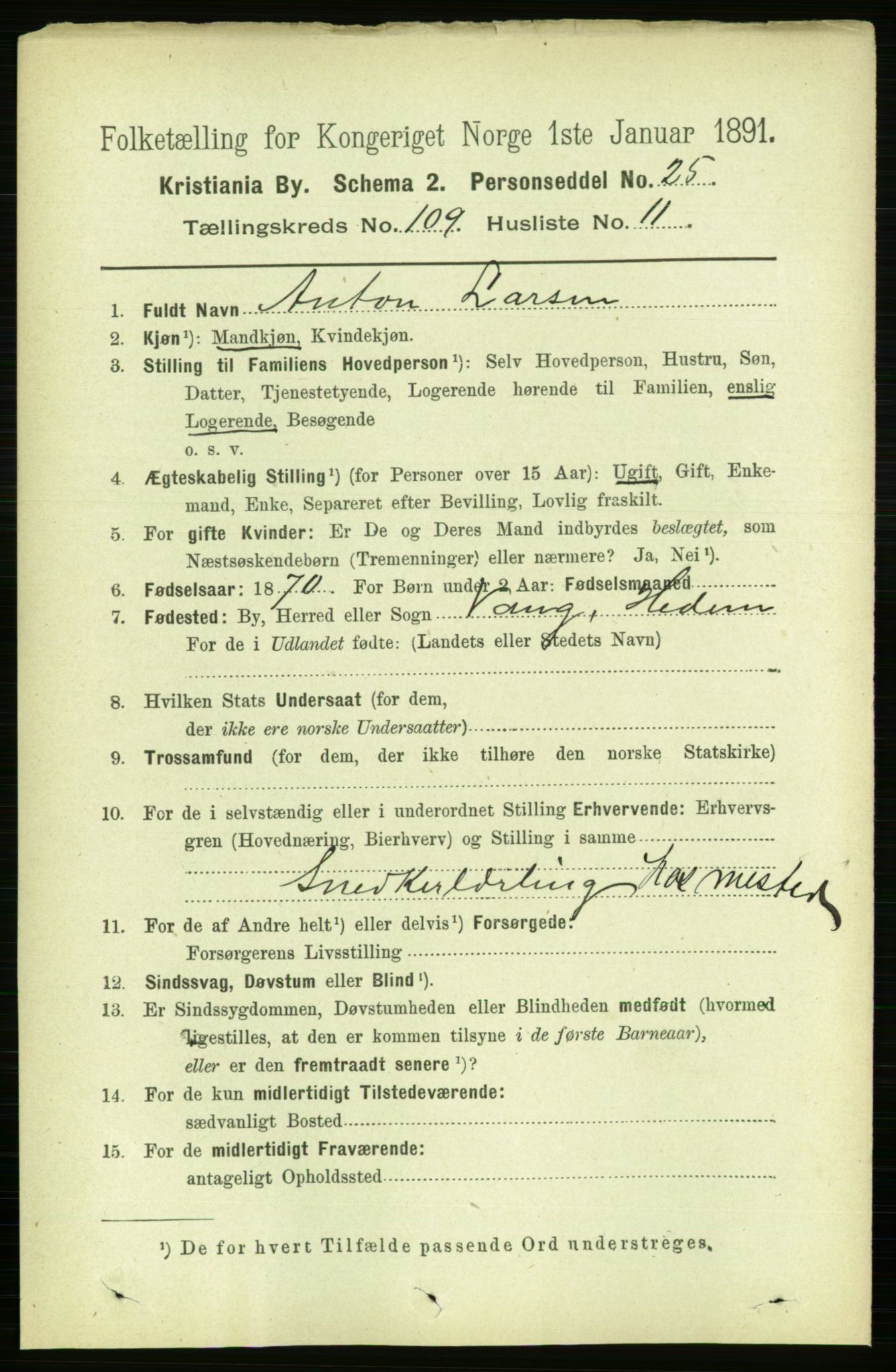 RA, 1891 census for 0301 Kristiania, 1891, p. 56657